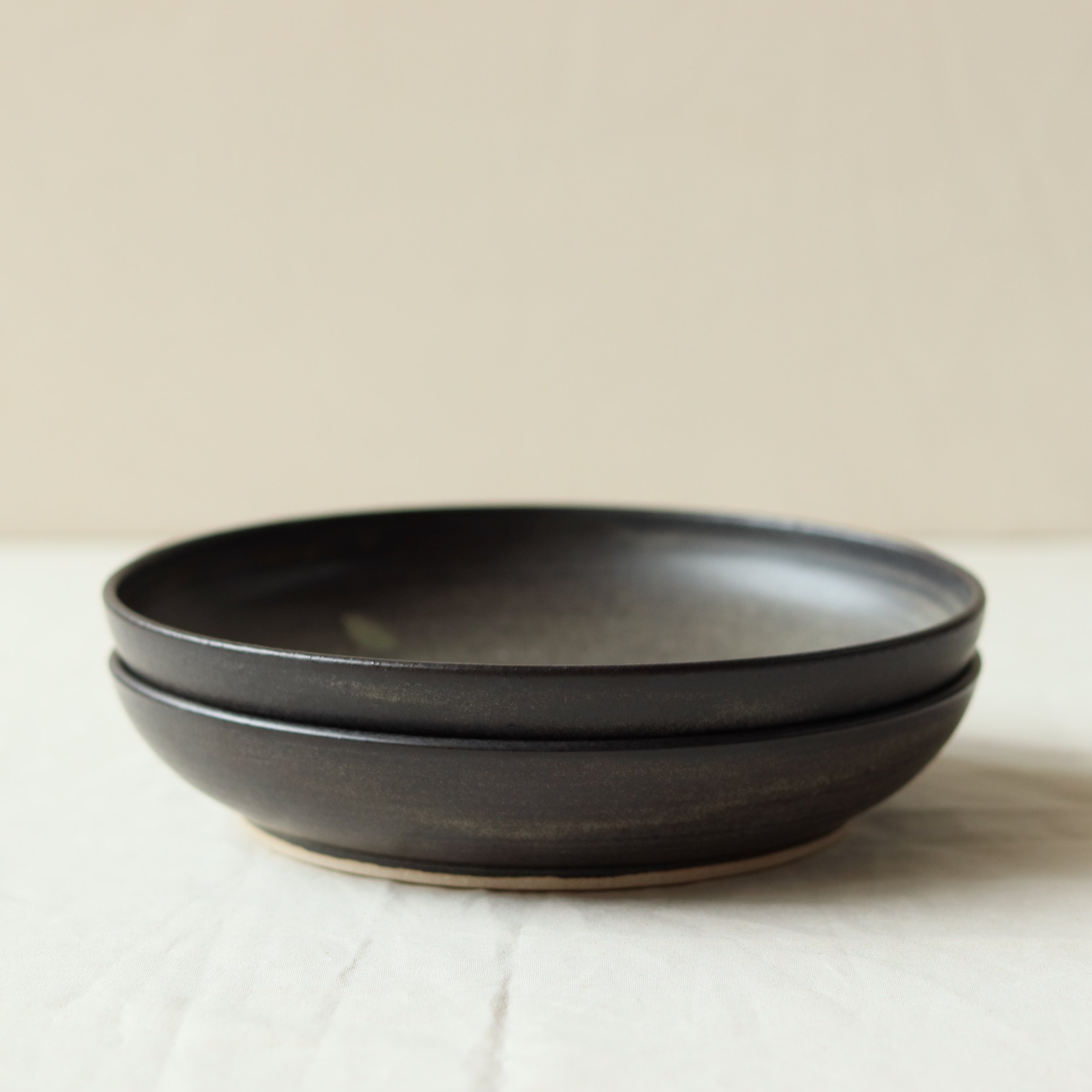 Dinner Bowl in Charcoal, Pale Stoneware  -01.jpg