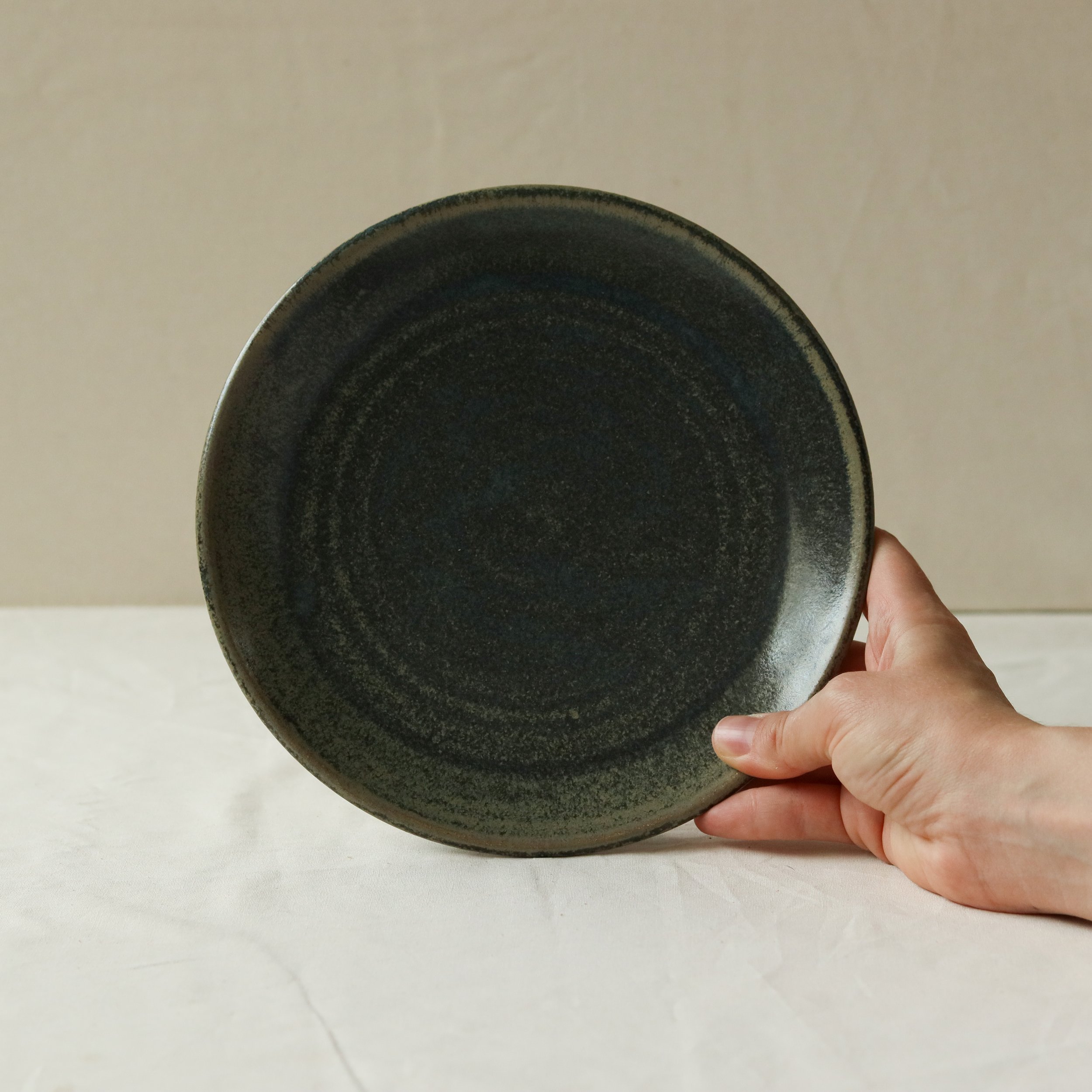 Side Plate in Ochre, Pale Stoneware -6.jpg