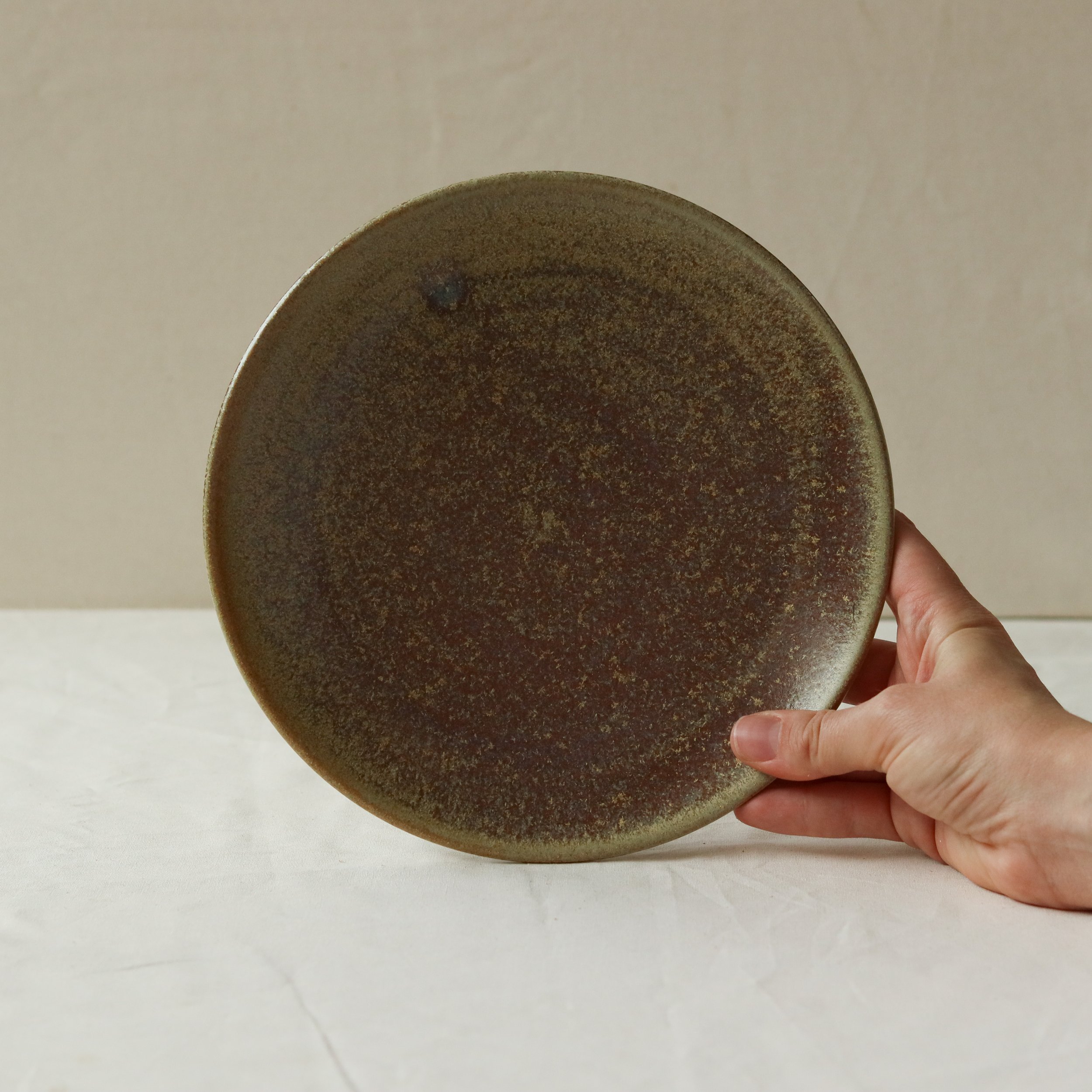 Side Plate in Ochre, Pale Stoneware -2.jpg