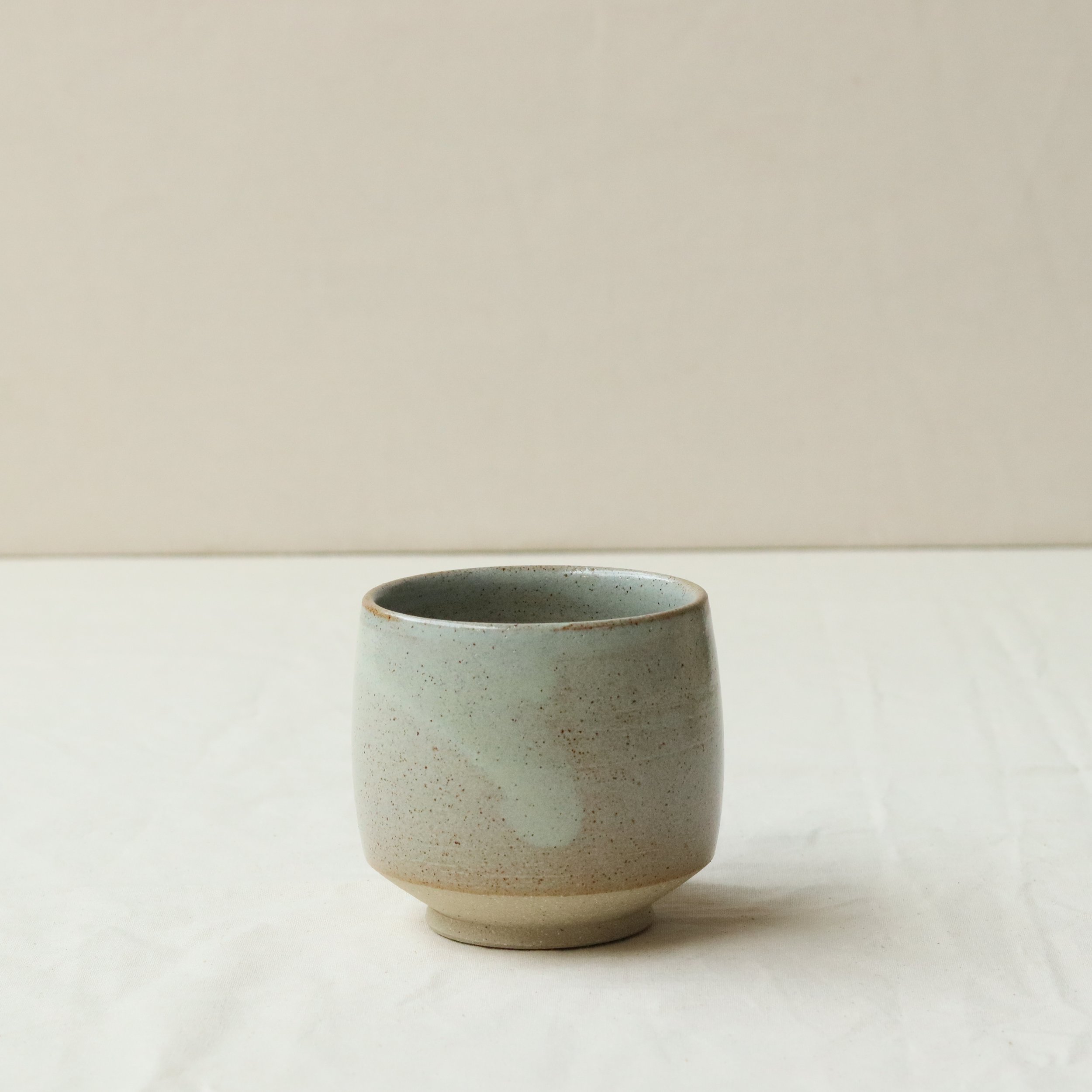 Tea Bowl in Powder, Flecked Stoneware-2.jpg