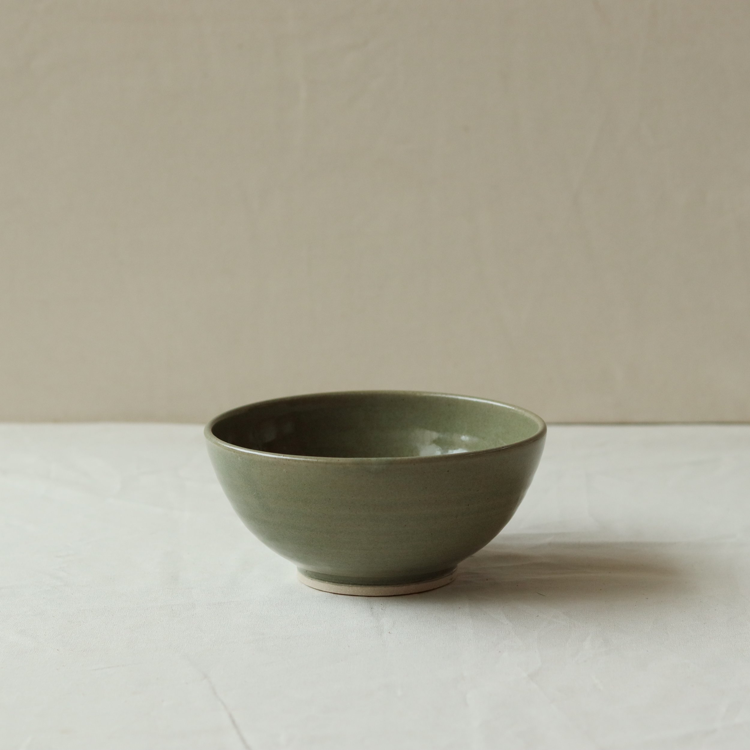 Cereal bowl in Olive, Pale Stoneware-6.jpg