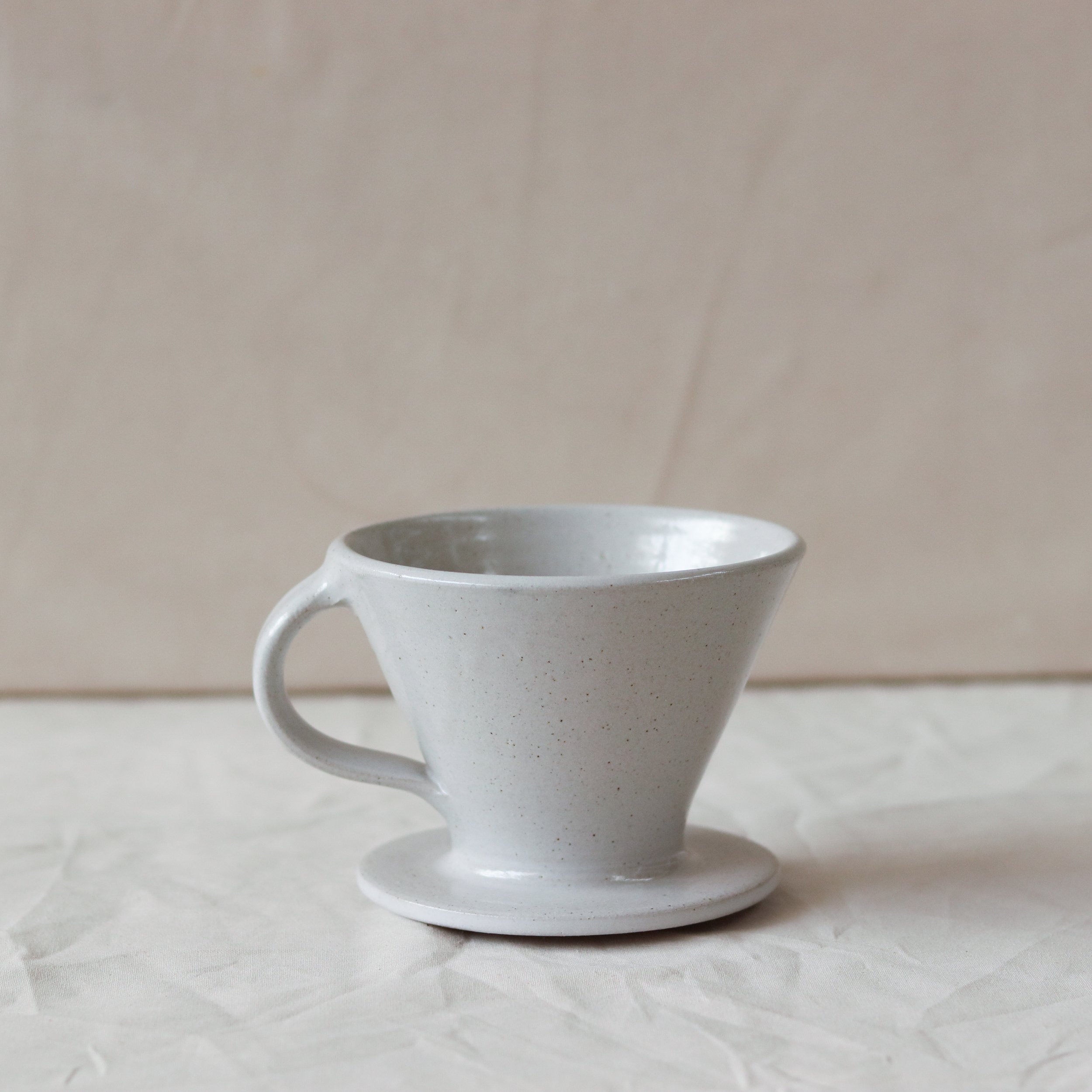 Coffee Pour Over in Speckled White, Flecked Stoneware-4.jpg