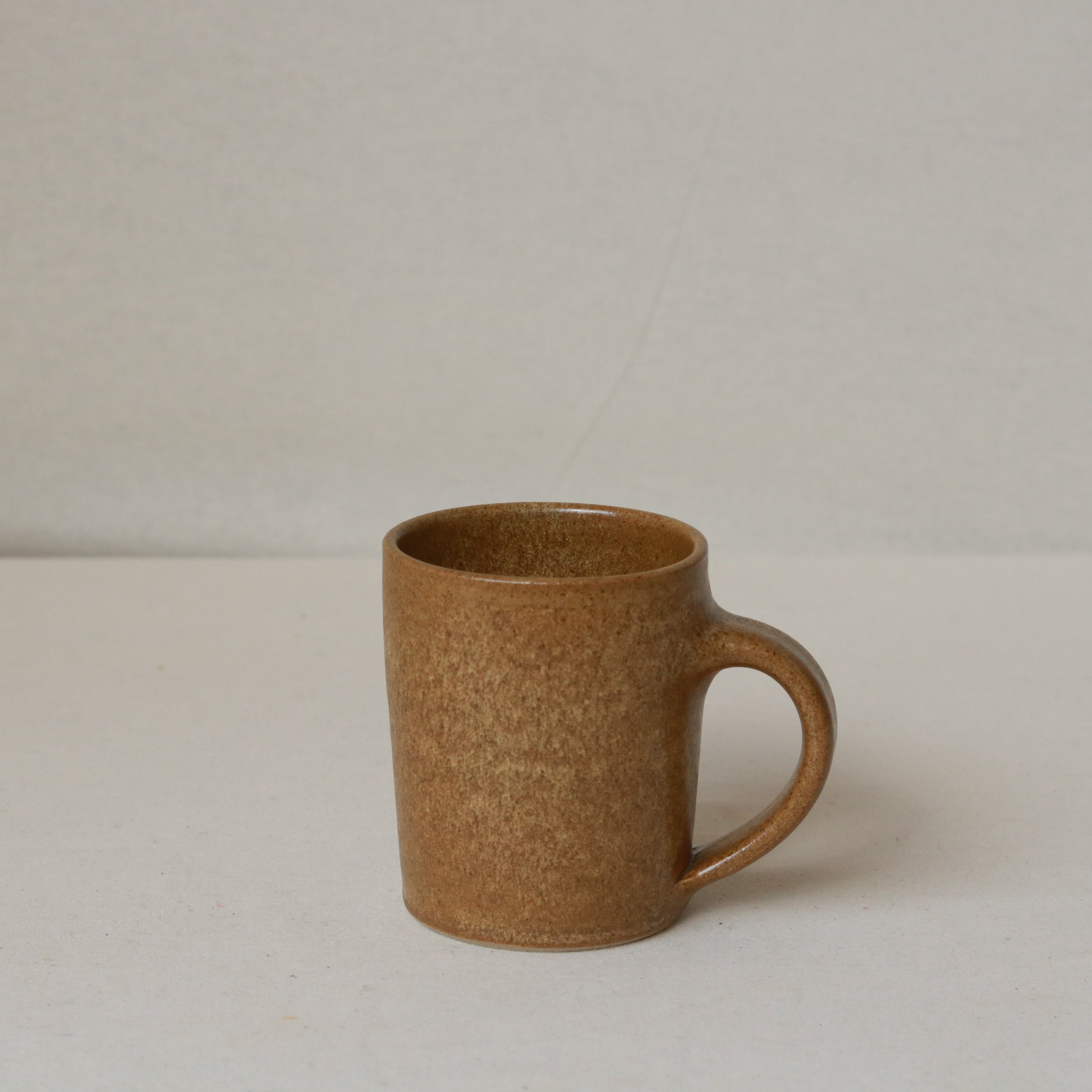 250ml Tapered Mug in Ochre, Flecked Stoneware-3.jpg