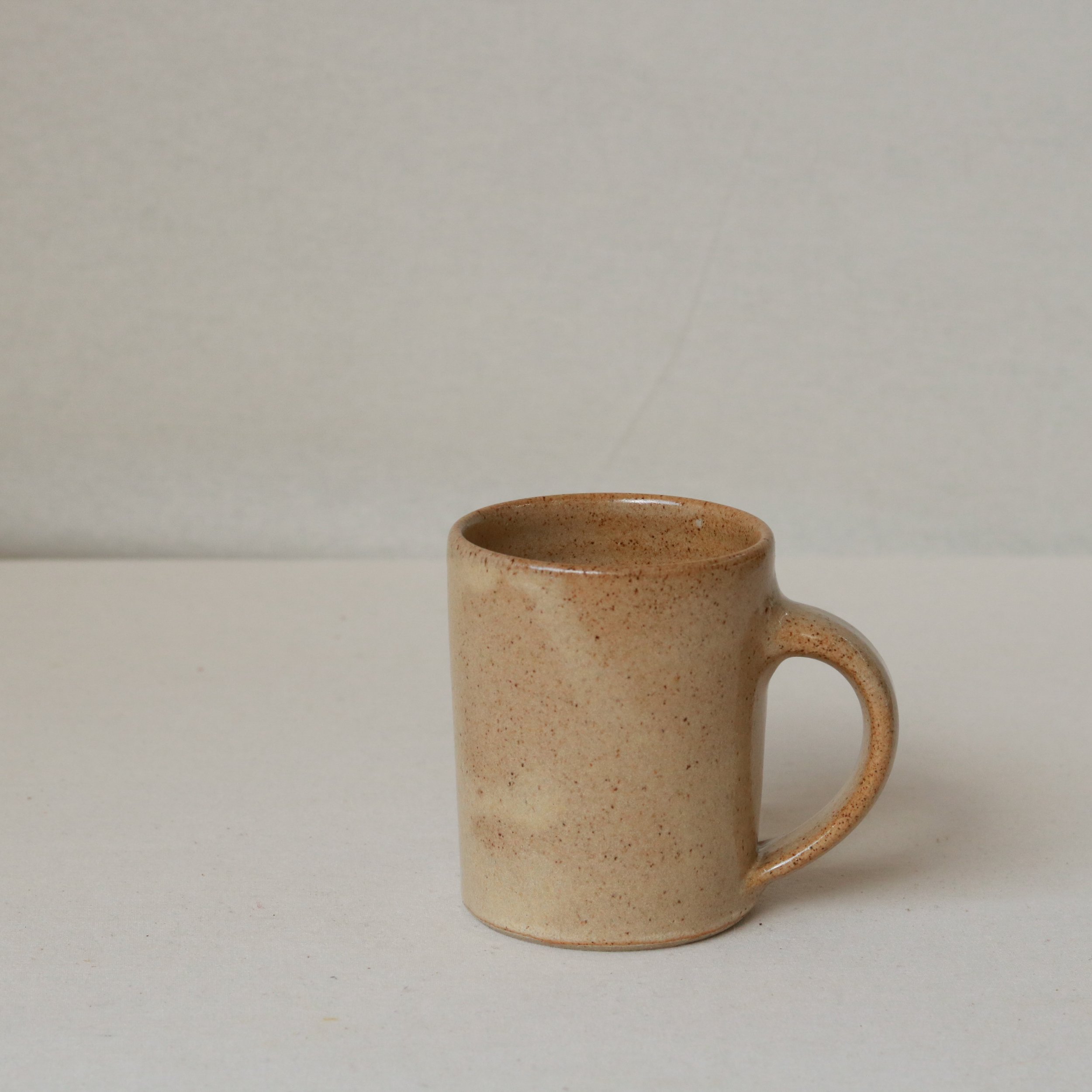 250ml Tapered Mug in Sand, Flecked Stoneware-3.jpg