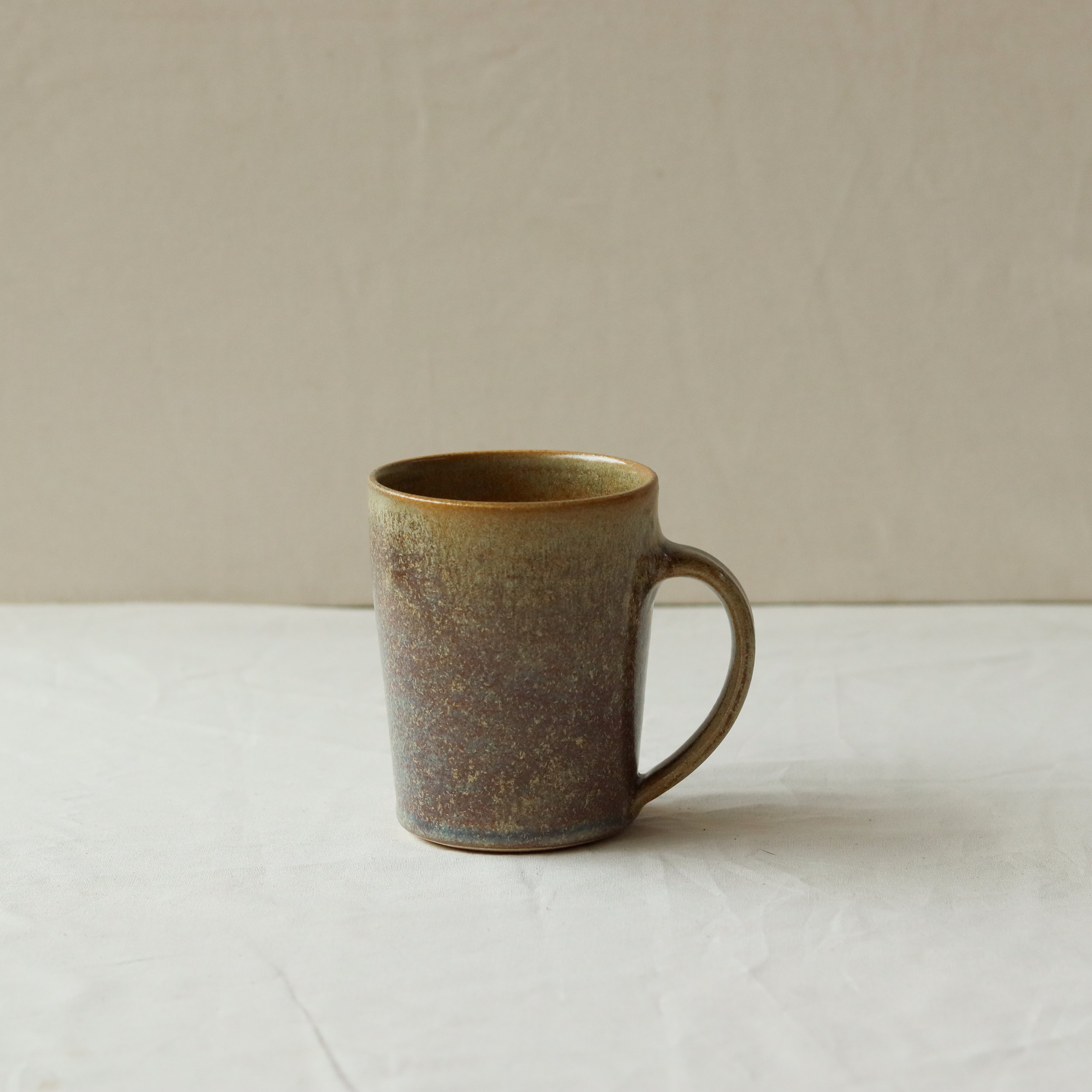 350ml Tapered Mug in Ochre, Pale Stoneware -9.jpg
