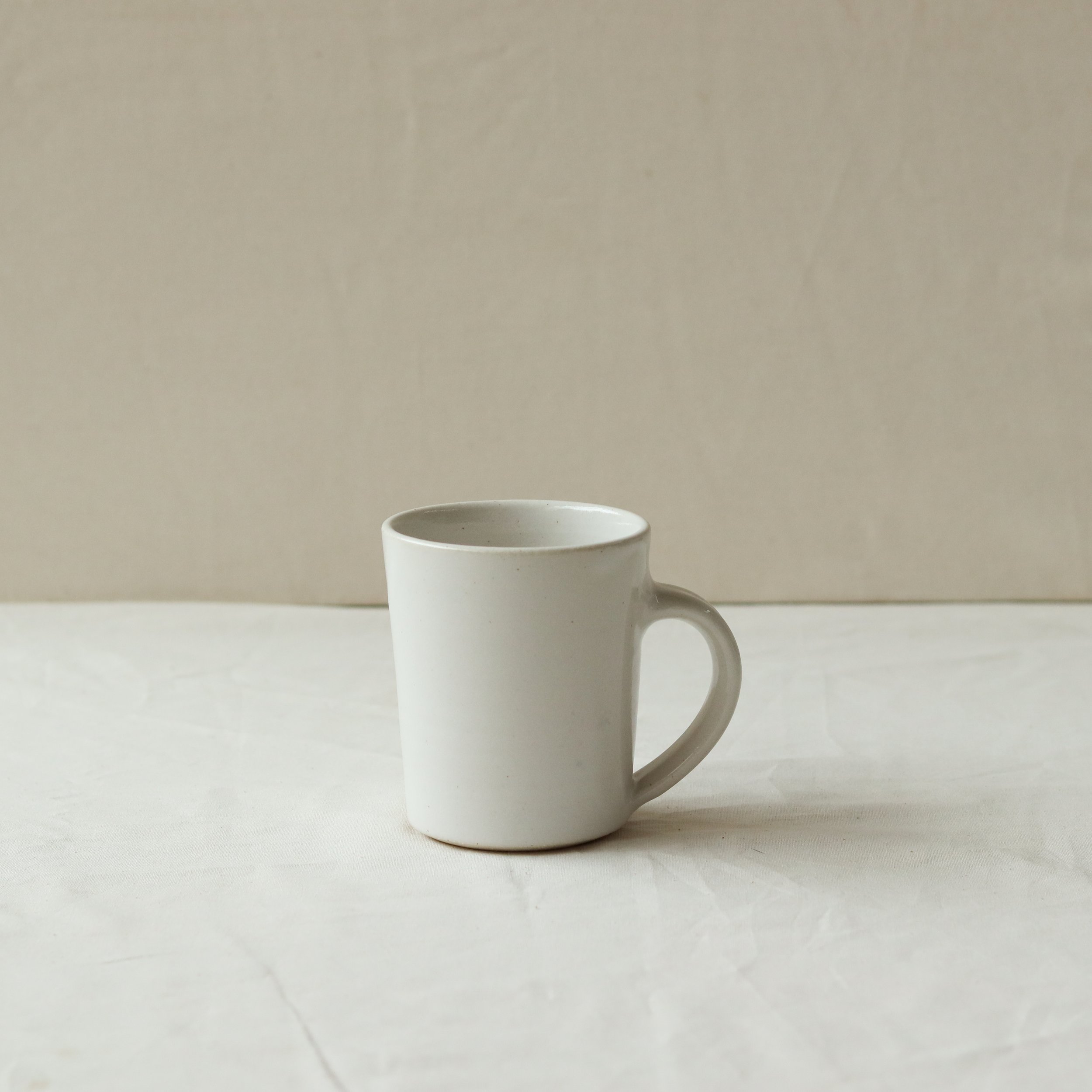 250ml Tapered Mug in Speckled White, Pale Stoneware-5.jpg