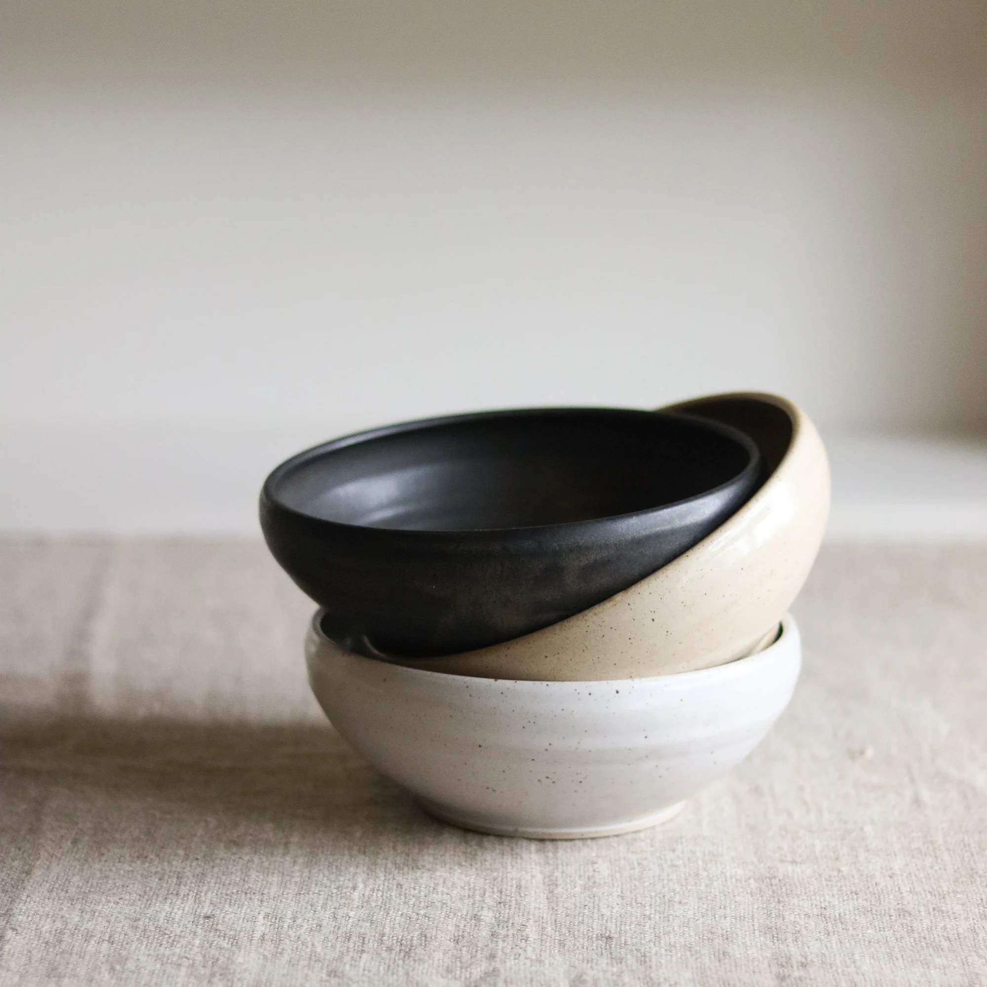 large enclosed bowl, flecked stoneware-1.jpg