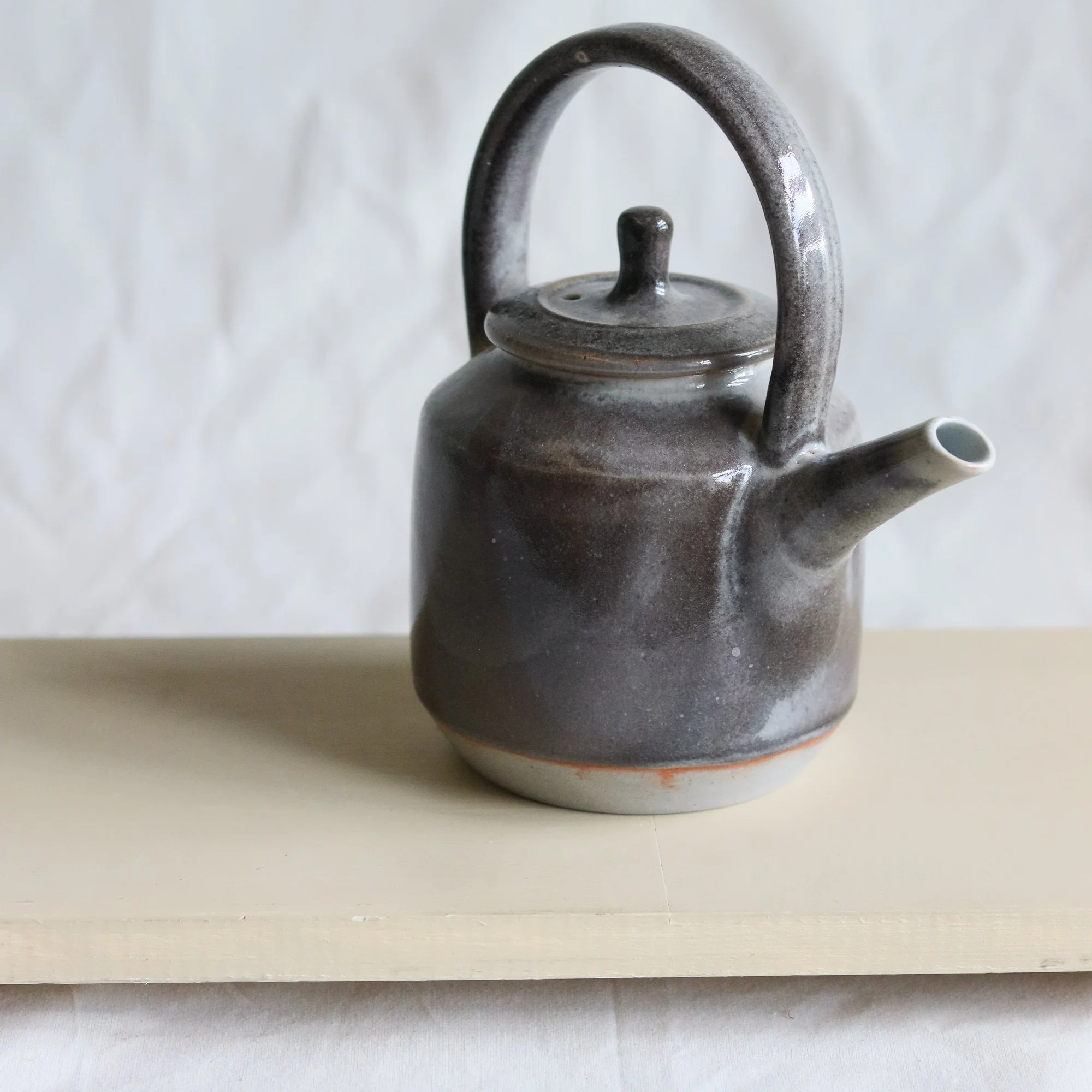Wheel thrown teapot made by hand by Pottery West