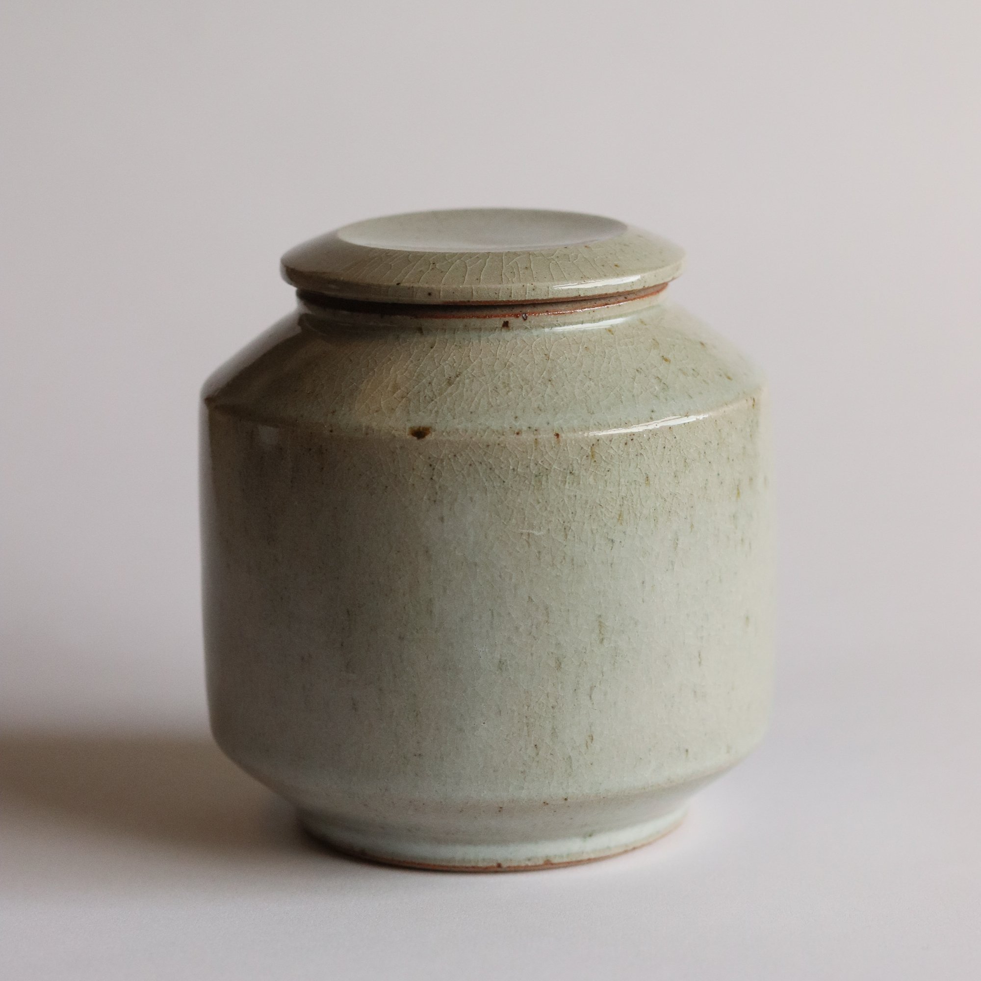 Tea Caddy in Crackle Ash