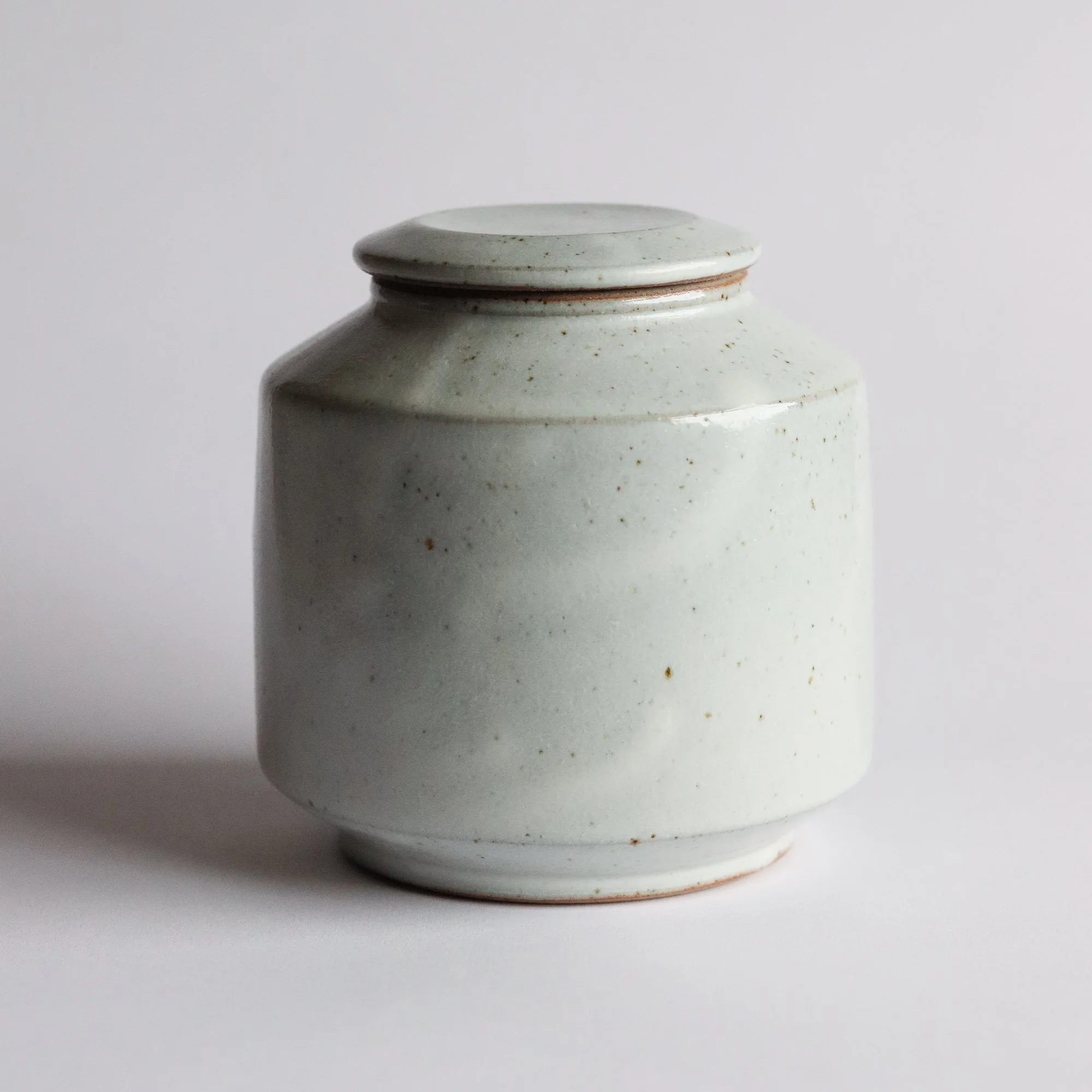 Tea Caddy in White Nuka