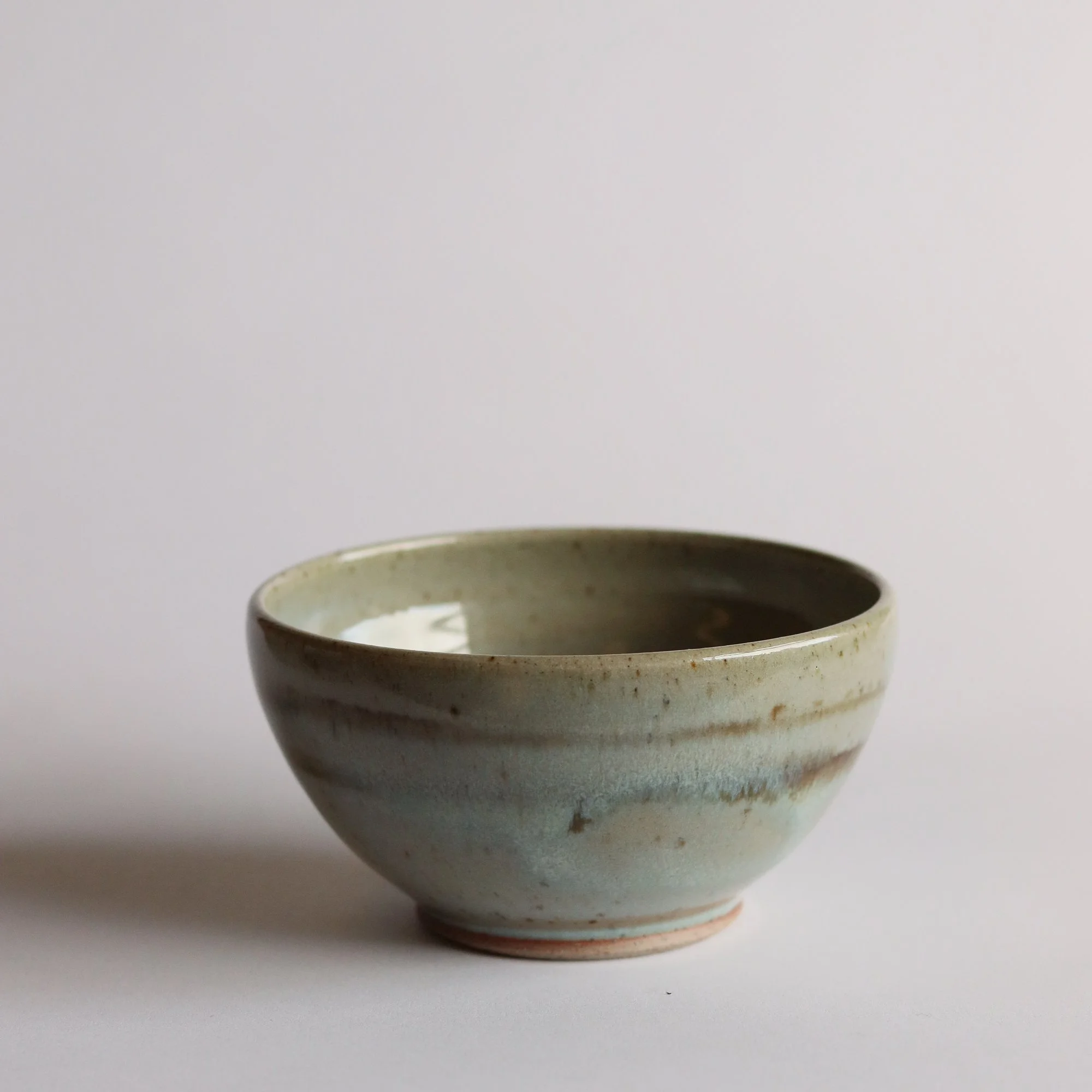 Small Bowl in Pale Blue Chun with Iron Brushwork