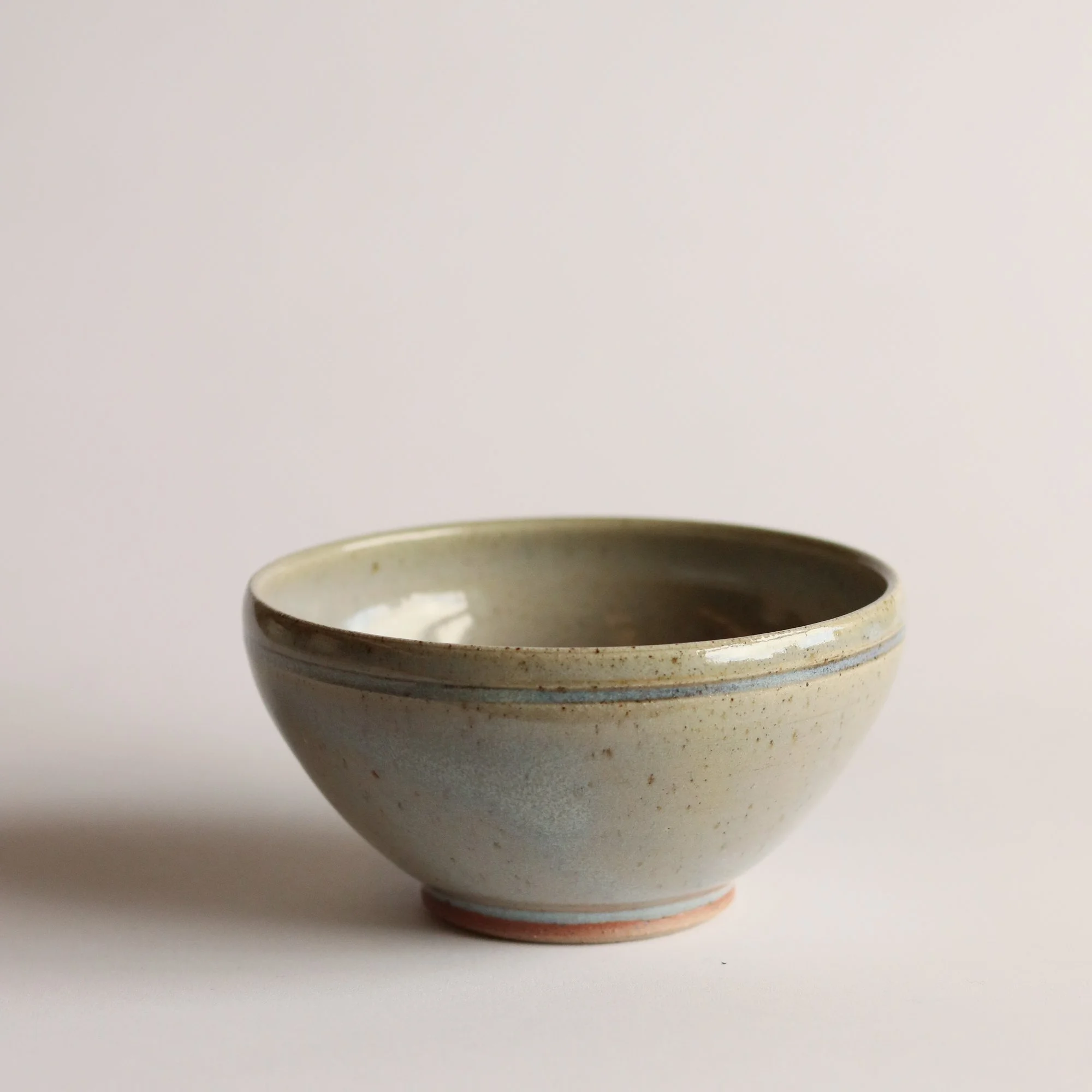 Small Bowl in Pale Blue Chun with Iron Brushwork