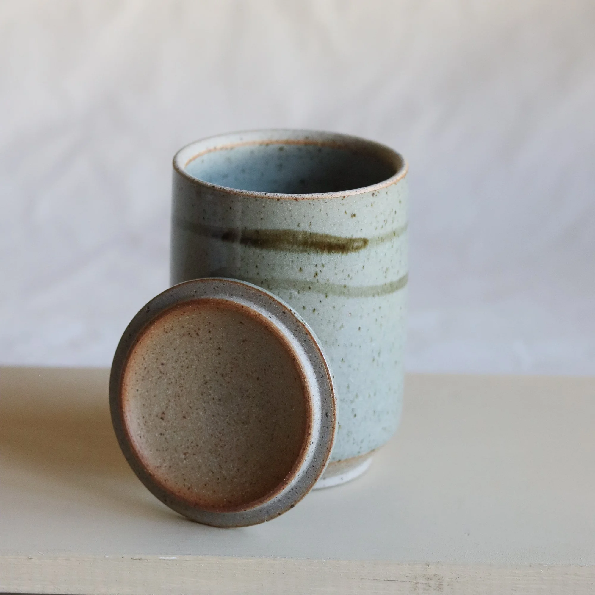Tall Lidded Jar in Celadon and Iron-4.jpg