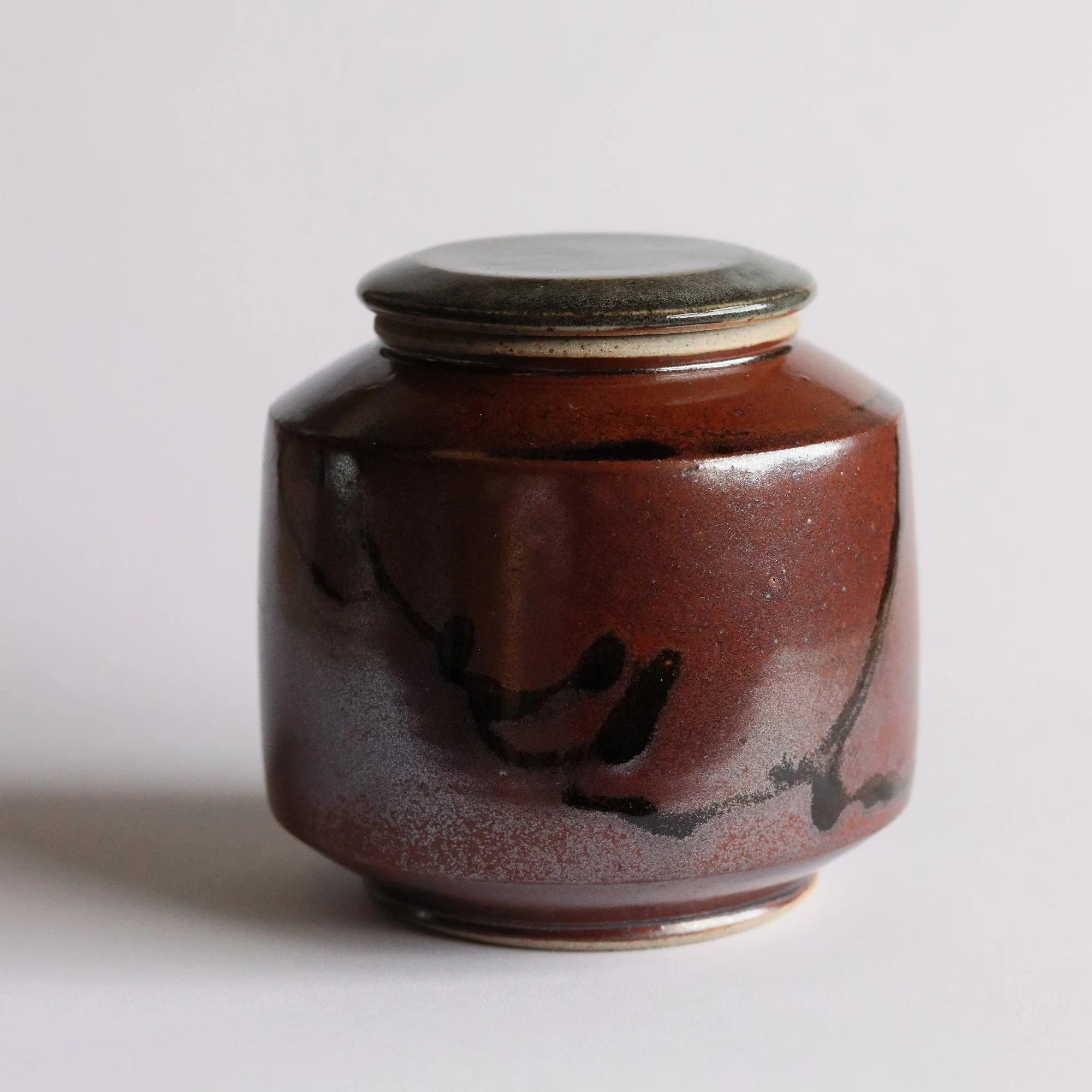 Tea Caddy in Tenmoku and Chun