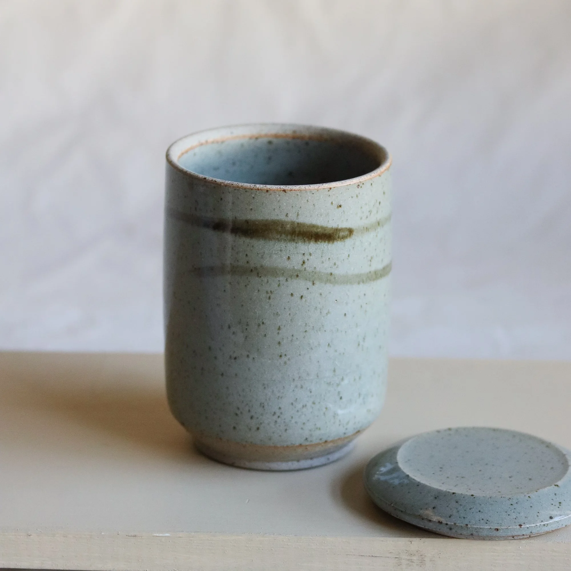 Tall Lidded Jar in Celadon and Iron-3.jpg