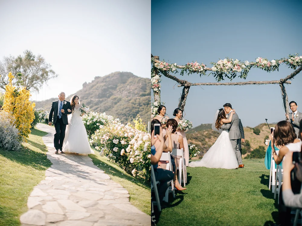 Saddlerock Ranch and Vineyard in Malibu Wedding Photo
