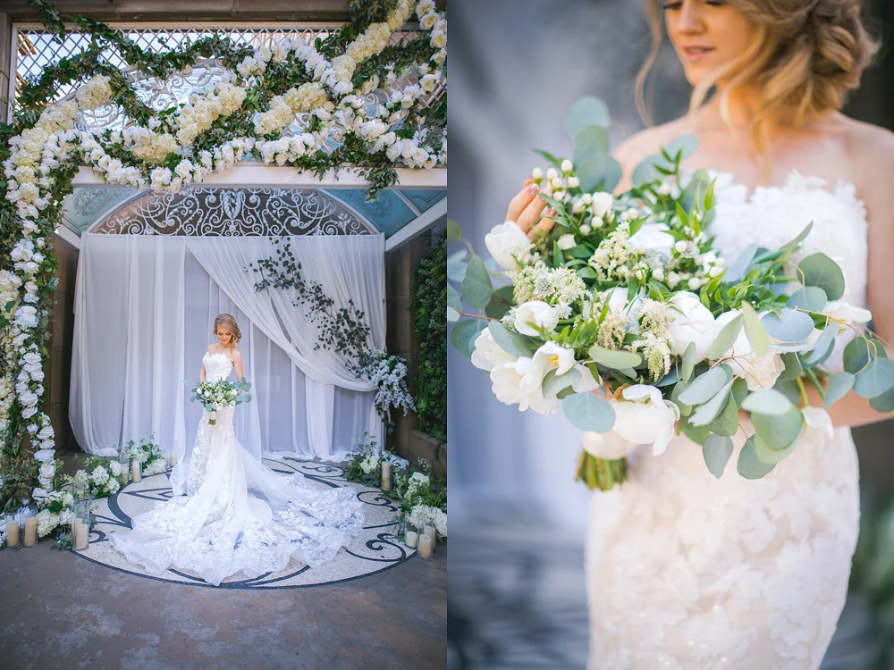 The Huntley Hotel in Santa Monica Editorial Wedding Photo