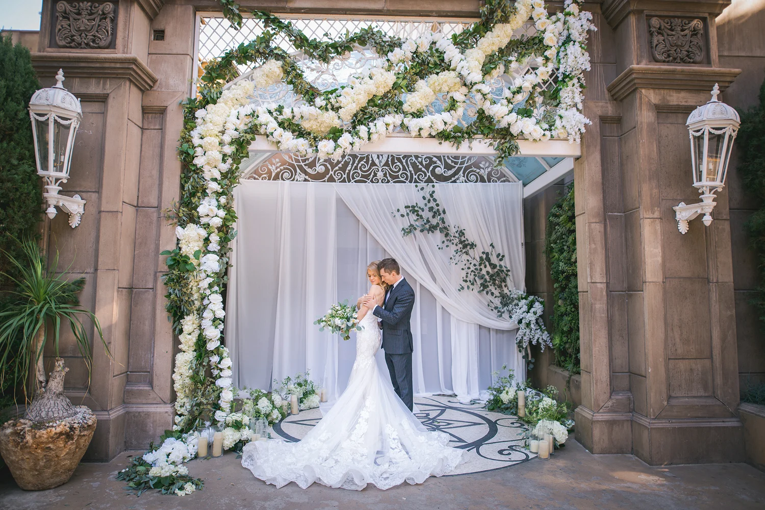 The Huntley Hotel in Santa Monica Editorial Wedding Photo