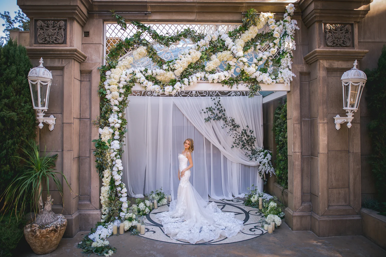 The Huntley Hotel in Santa Monica Editorial Wedding Photo