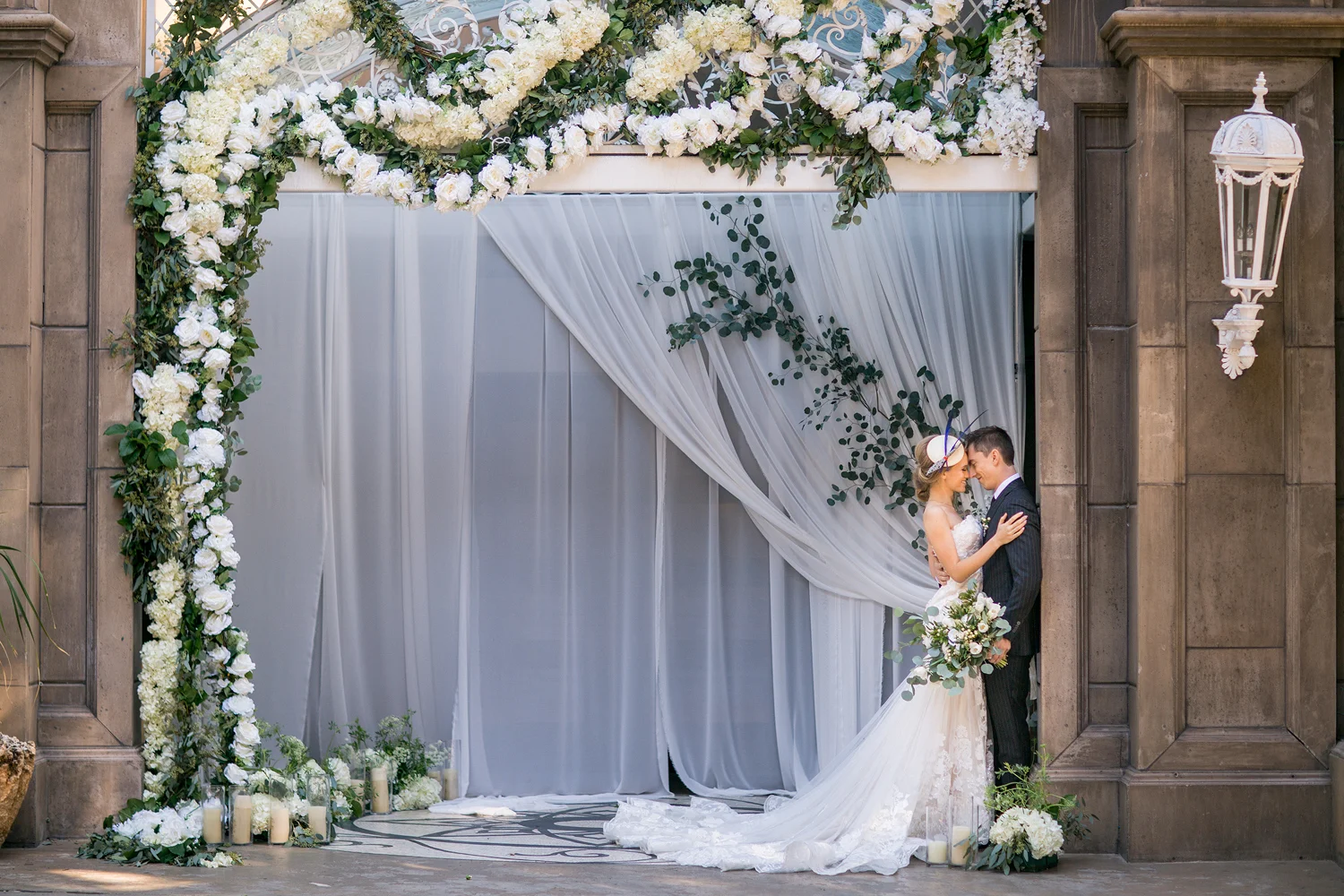 The Huntley Hotel in Santa Monica Editorial Wedding Photo