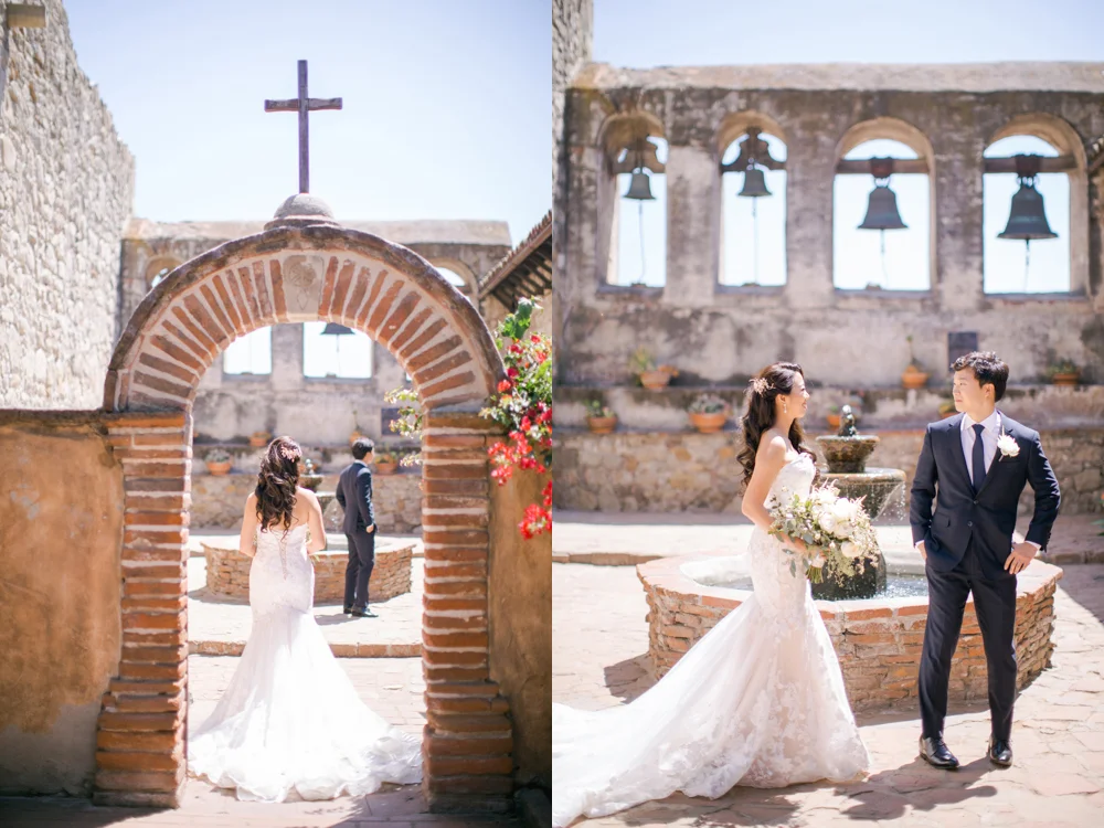Serra Plaza in San Juan Capistrano Wedding Photo