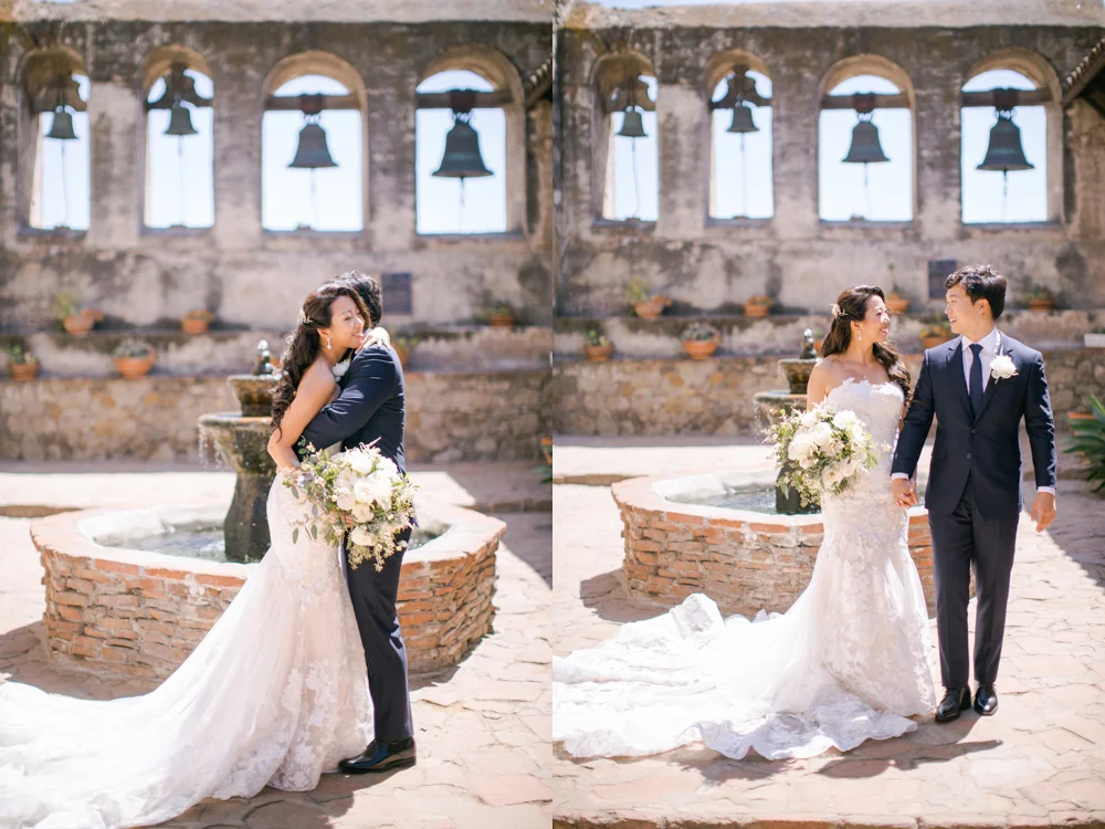 Serra Plaza in San Juan Capistrano Wedding Photo