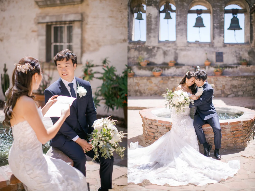 Serra Plaza in San Juan Capistrano Wedding Photo