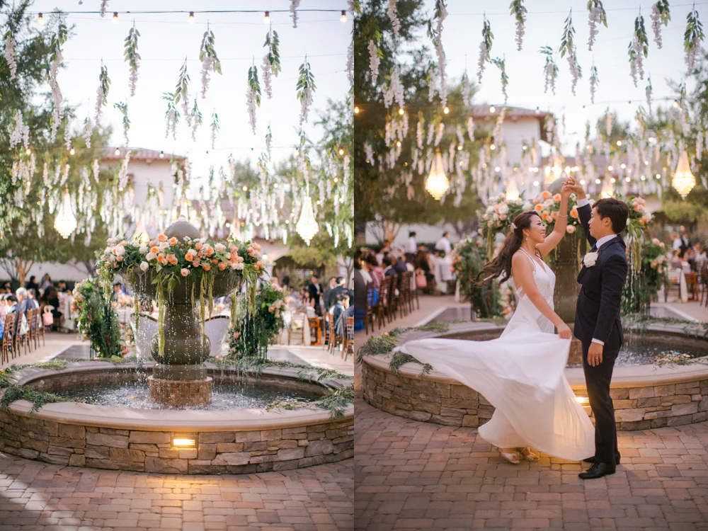Serra Plaza in San Juan Capistrano Wedding Photo