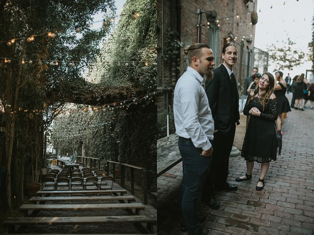 The Daily Dose cafe in Downtown Los Angeles Wedding Photo