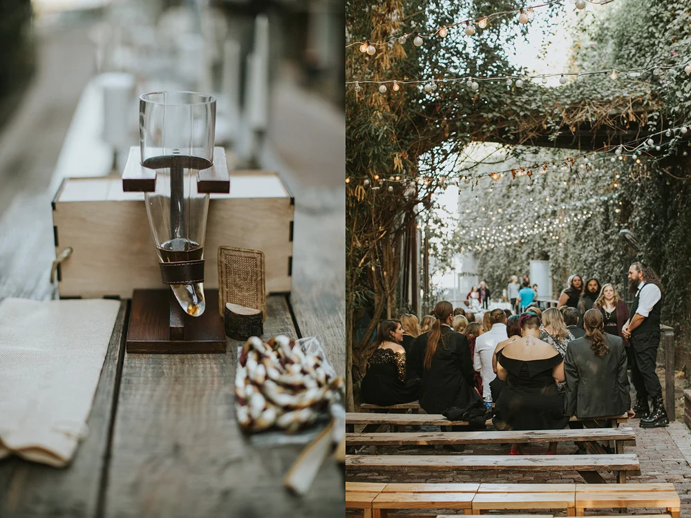 The Daily Dose cafe in Downtown Los Angeles Wedding Photo