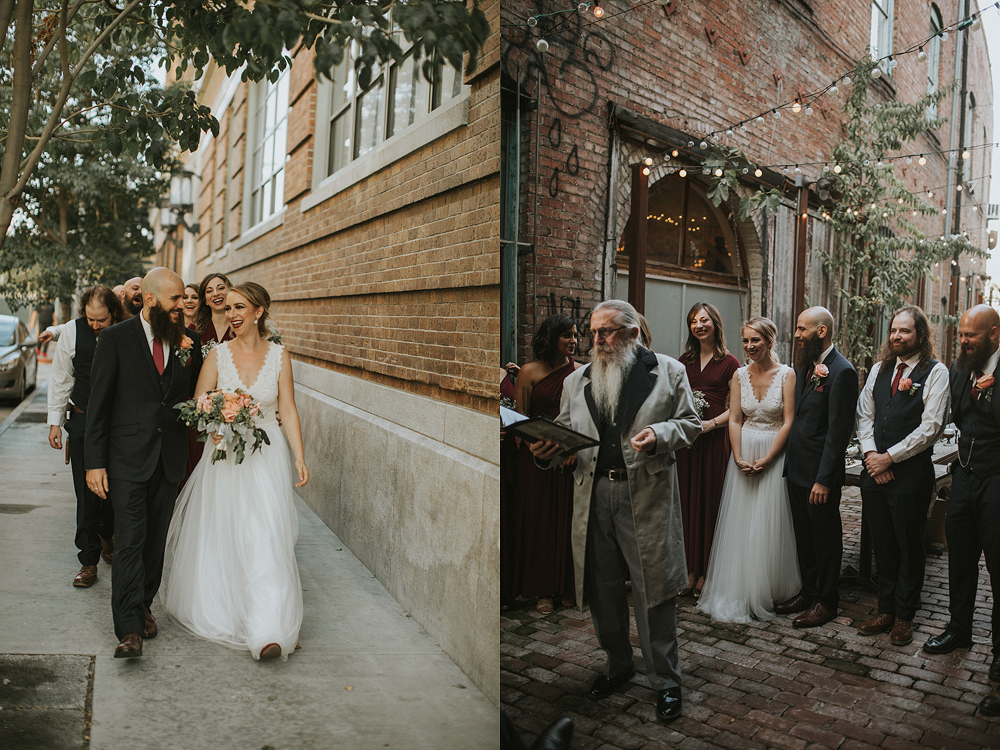 The Daily Dose cafe in Downtown Los Angeles Wedding Photo