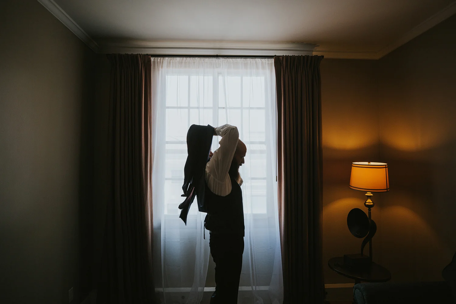 The Daily Dose cafe in Downtown Los Angeles Wedding Photo
