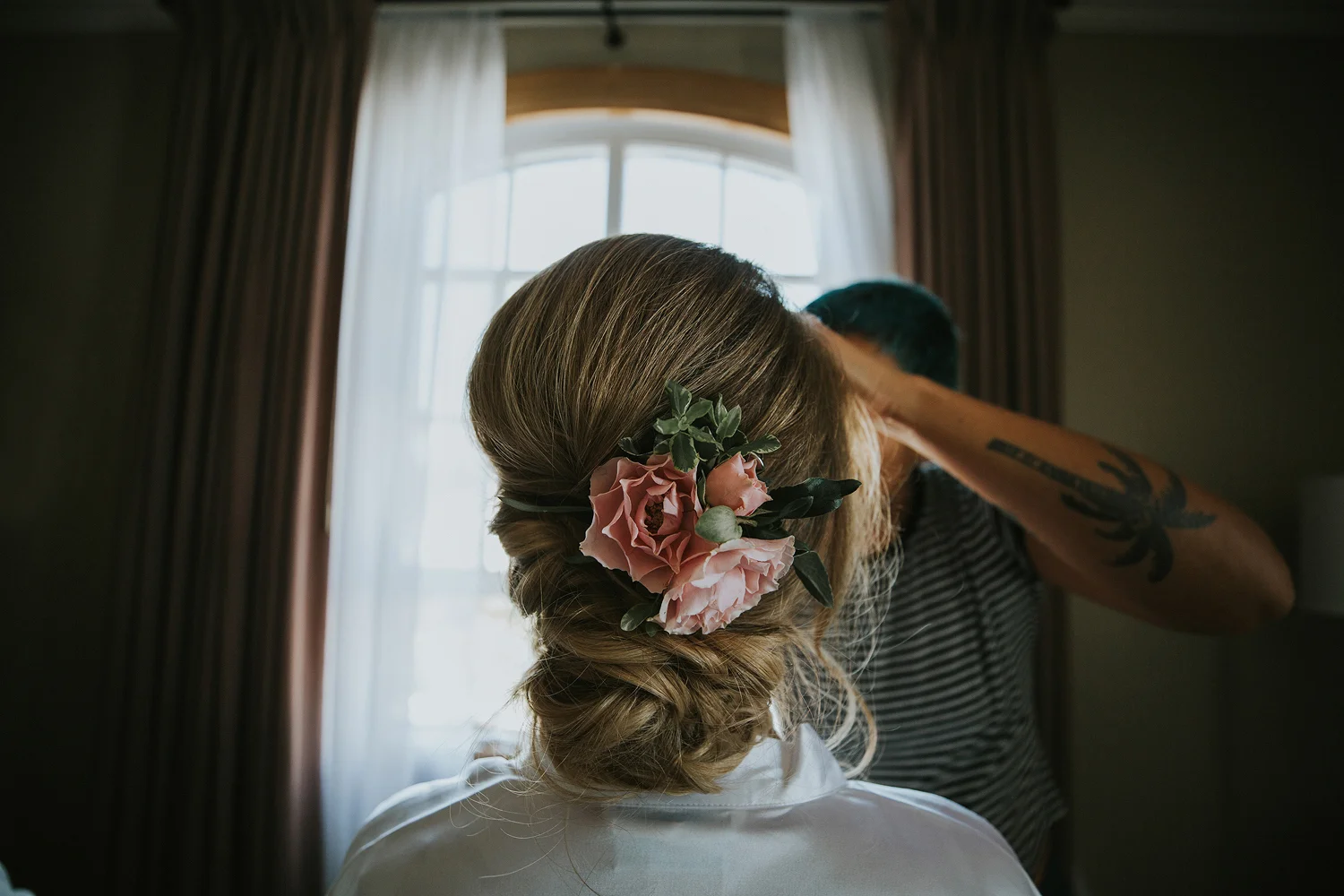 The Daily Dose cafe in Downtown Los Angeles Wedding Photo