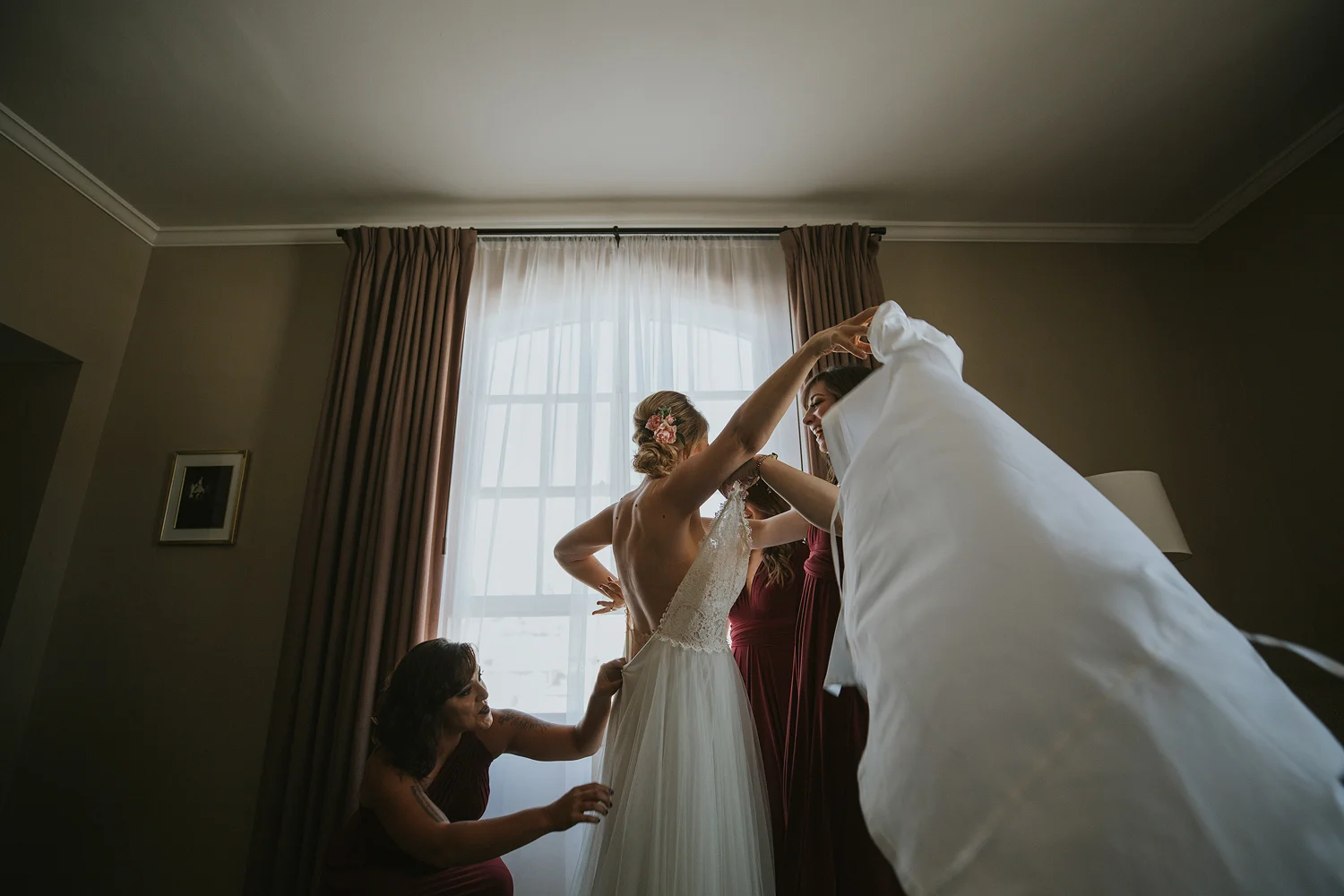 The Daily Dose cafe in Downtown Los Angeles Wedding Photo