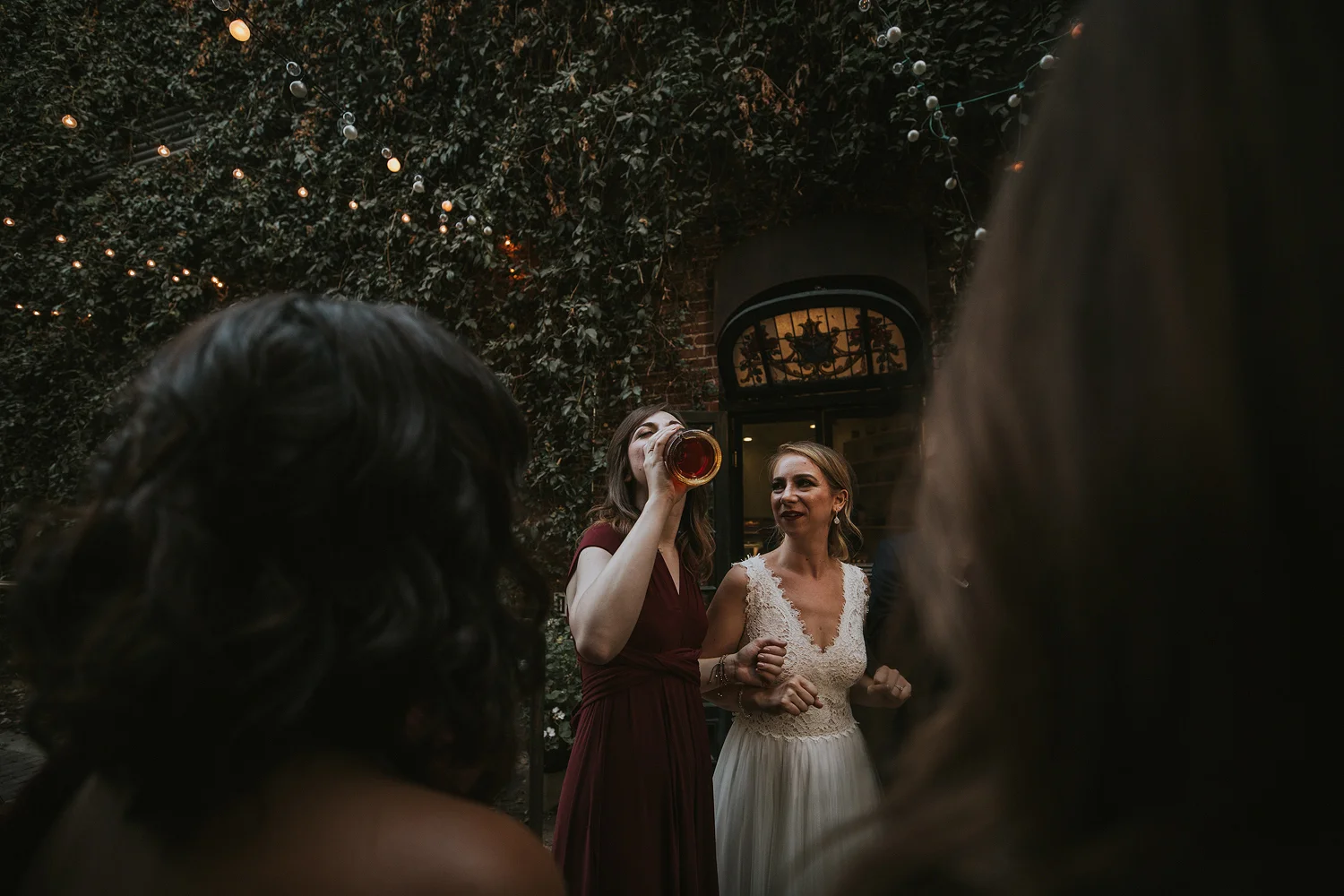 The Daily Dose cafe in Downtown Los Angeles Wedding Photo