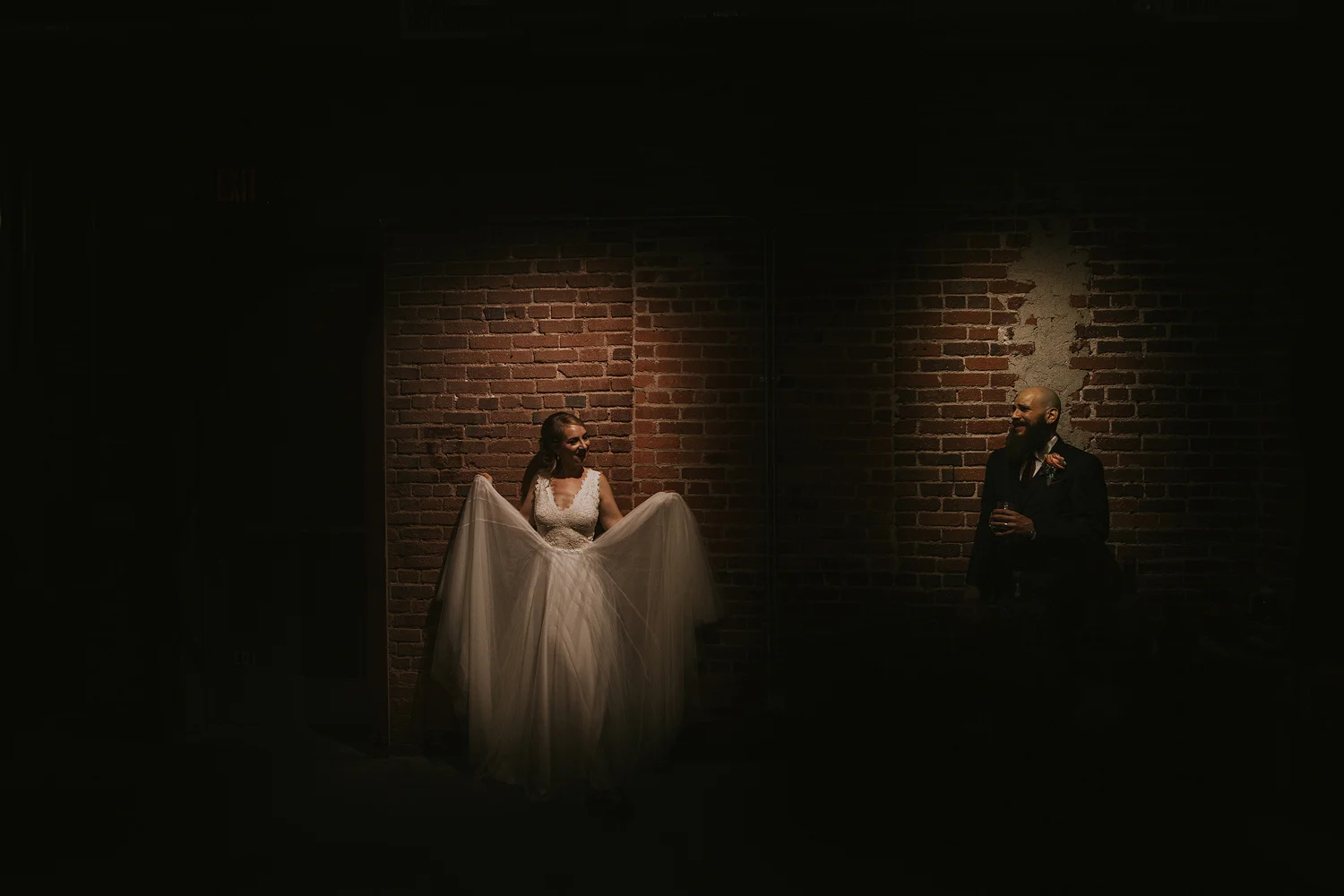 The Daily Dose cafe in Downtown Los Angeles Wedding Photo