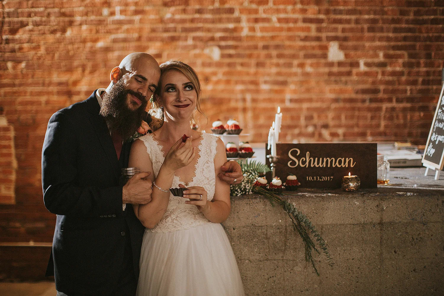 The Daily Dose cafe in Downtown Los Angeles Wedding Photo
