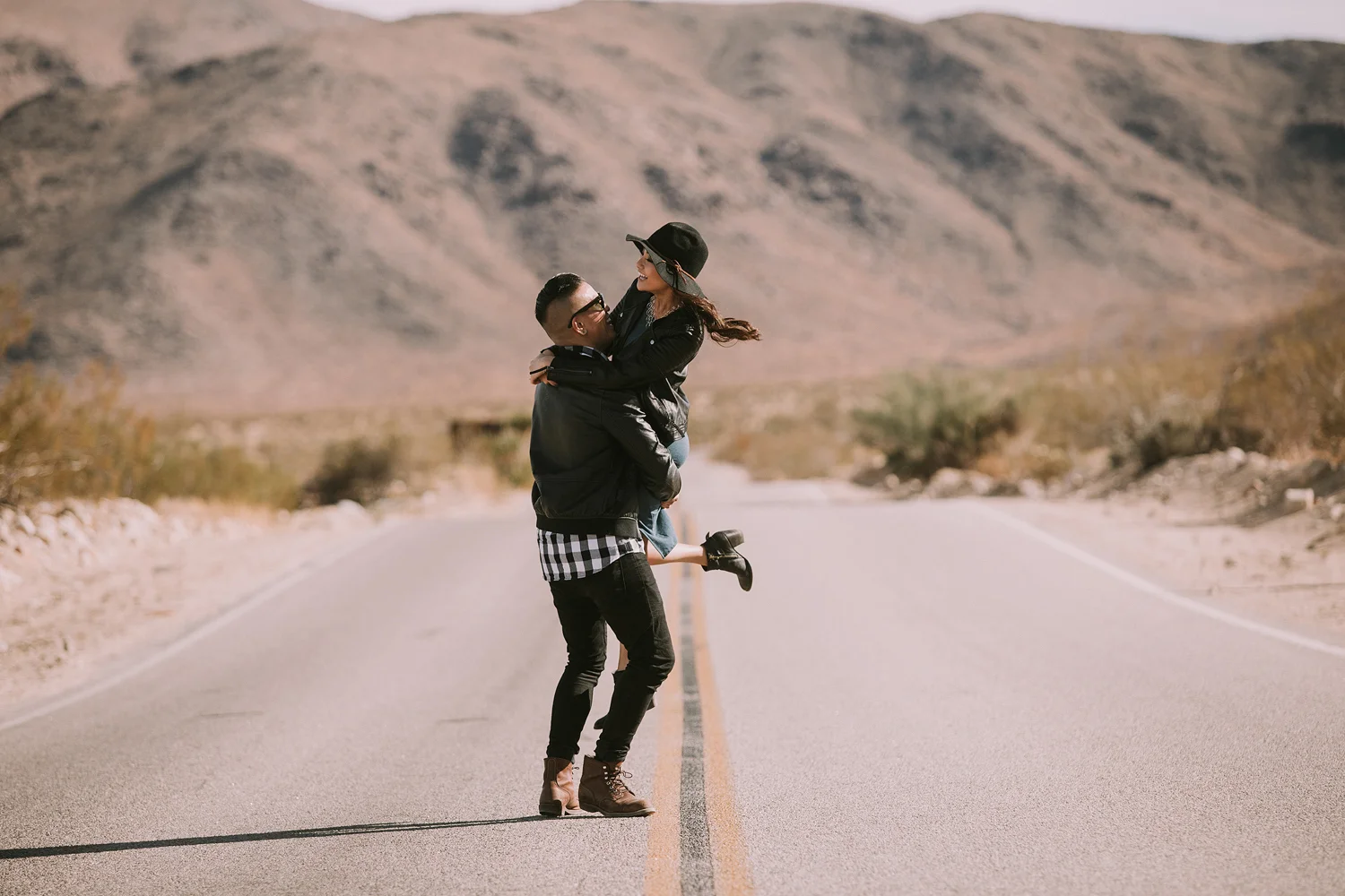 Joshua Tree Engagement Photo