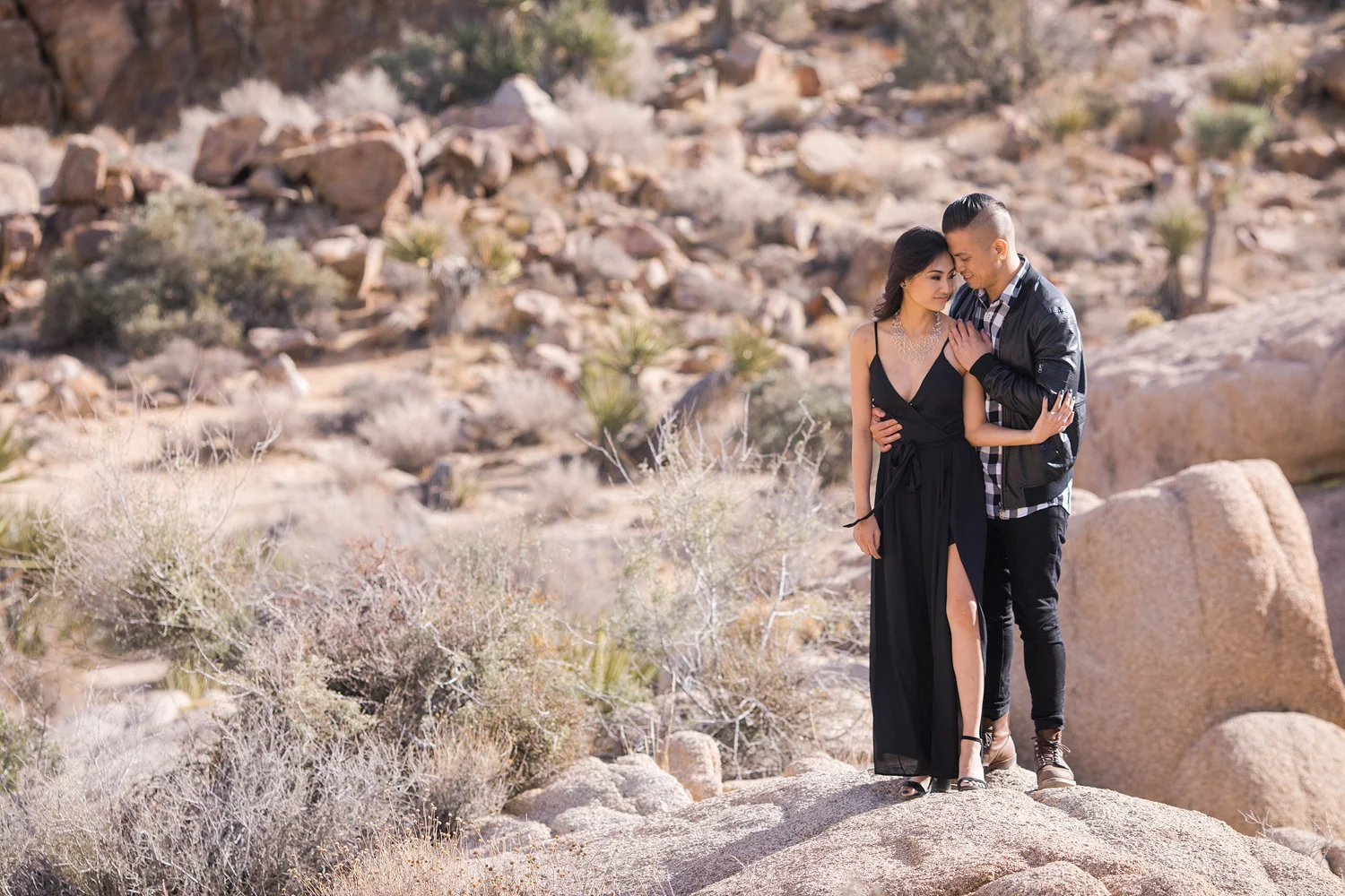 Joshua Tree Engagement Photo