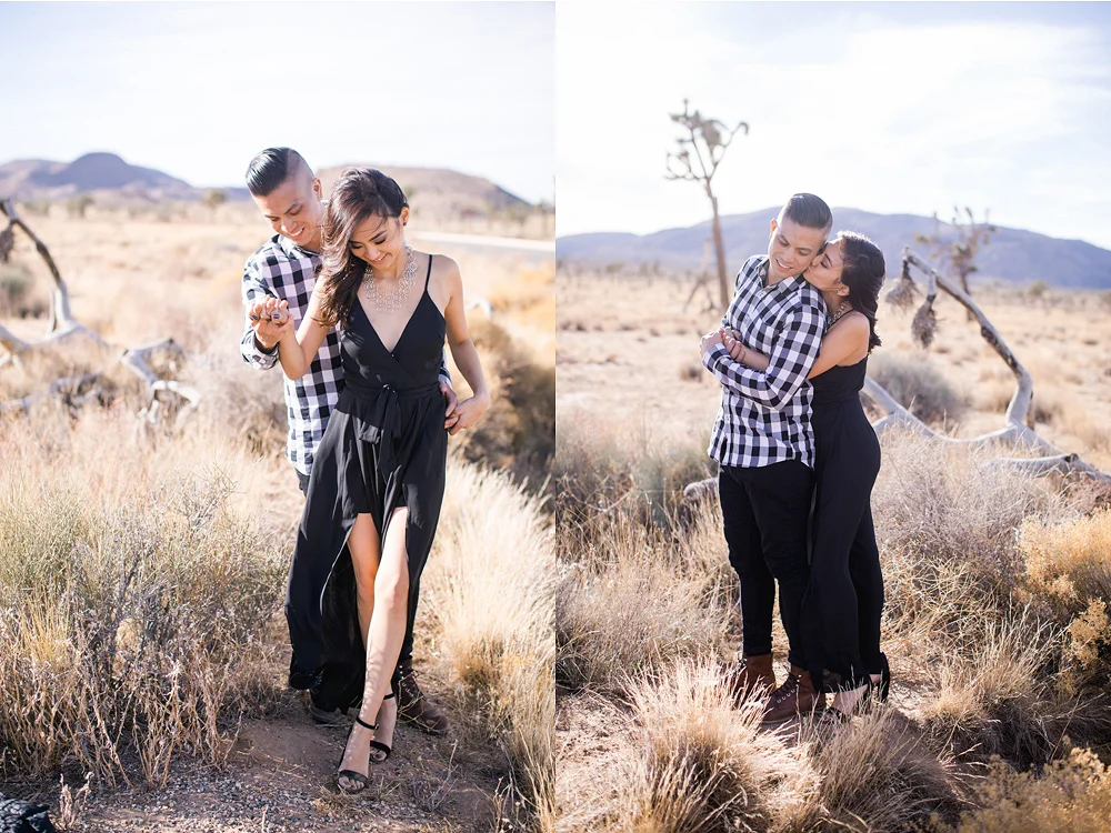 Joshua Tree Engagement Photo