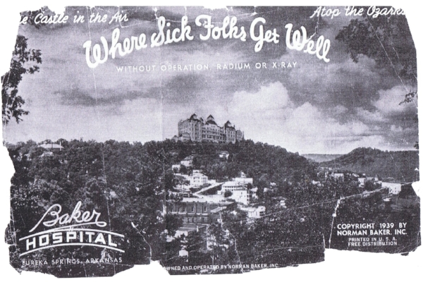 Early advertisement for the Baker Hospital.