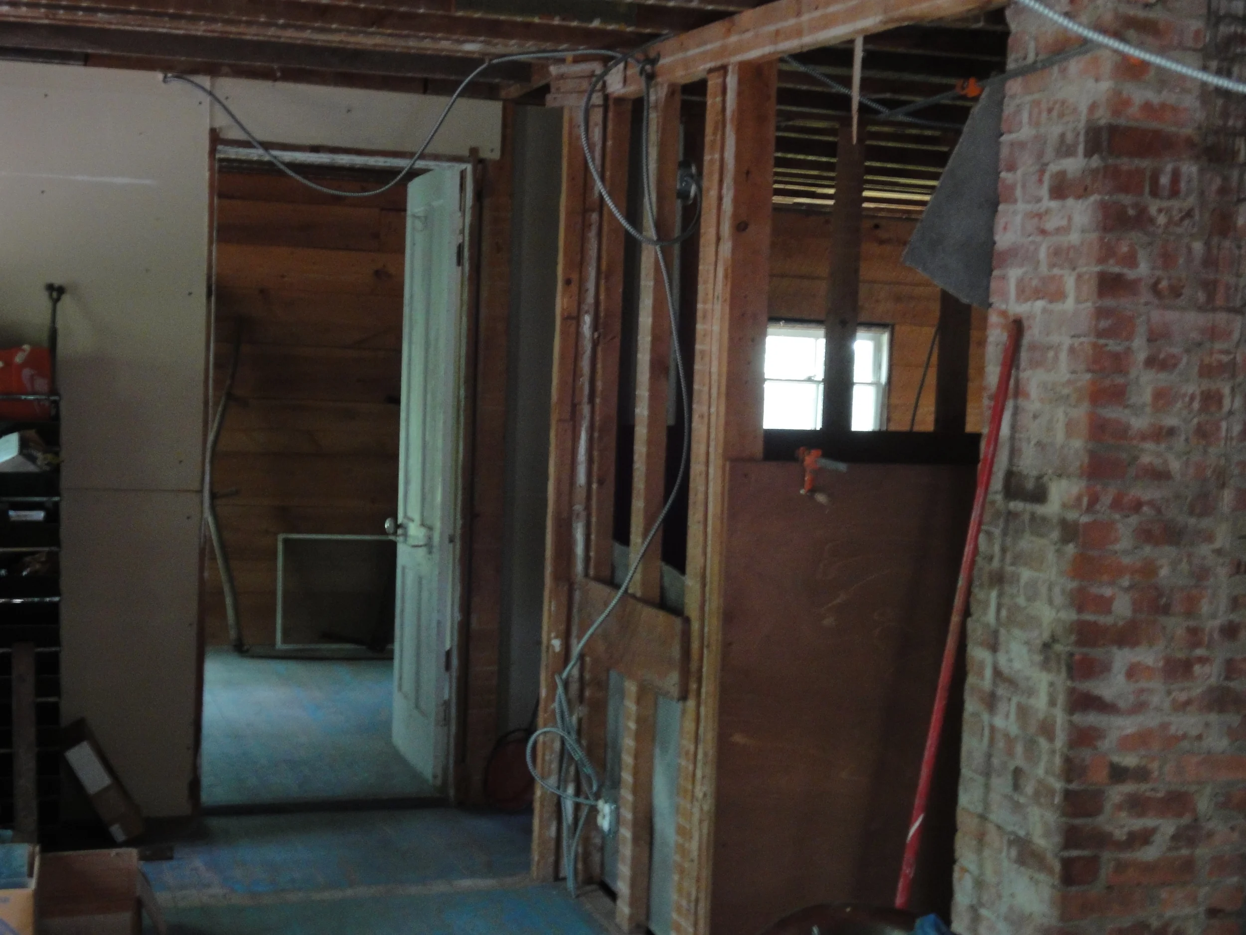  A view from my old bedroom. &nbsp;The main heating was a woodstove, which really wasn't enough to keep it warm during the rare wintertime trips. 