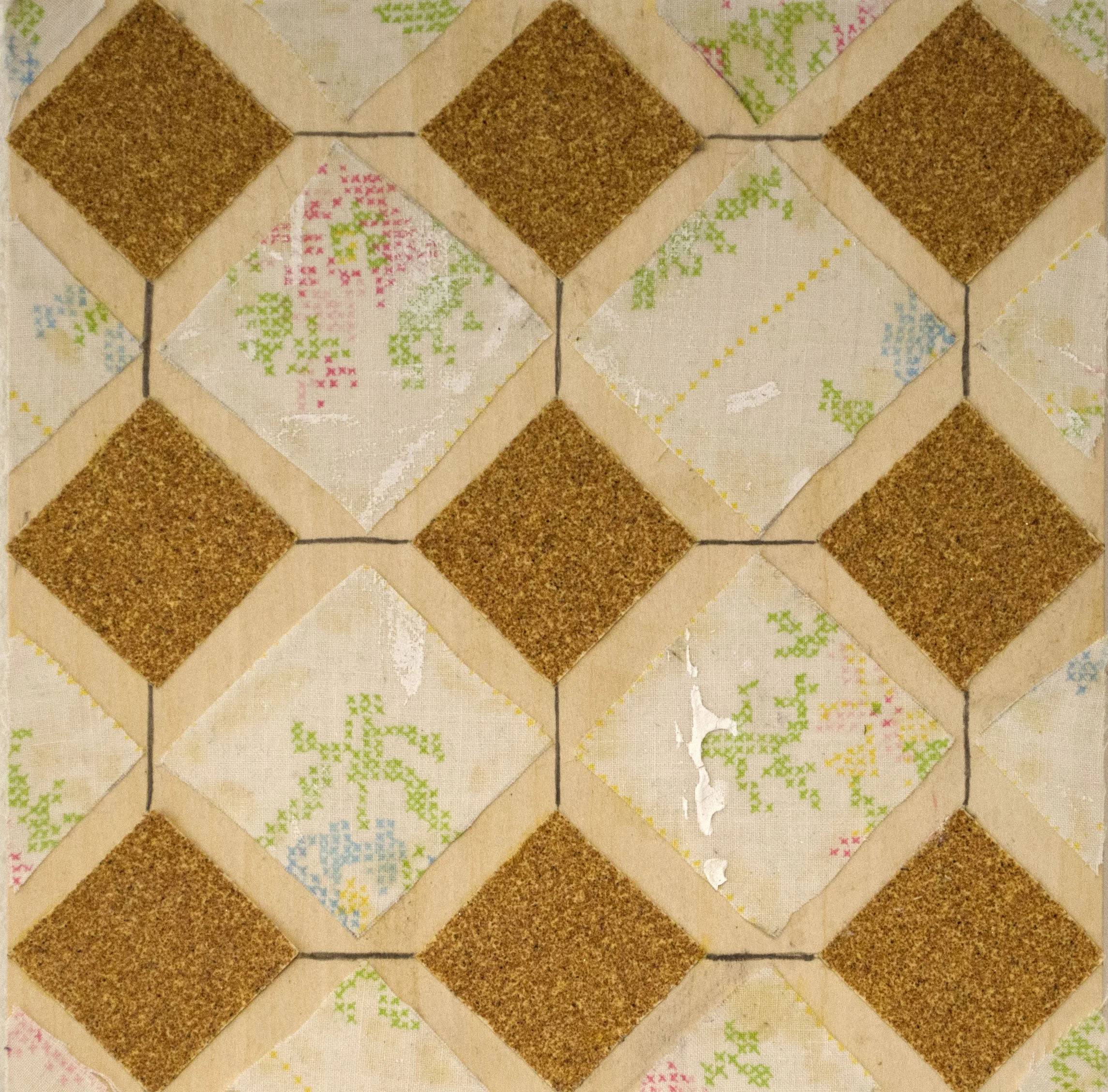 Sandpaper and Bedsheet/Dropcloth Tile