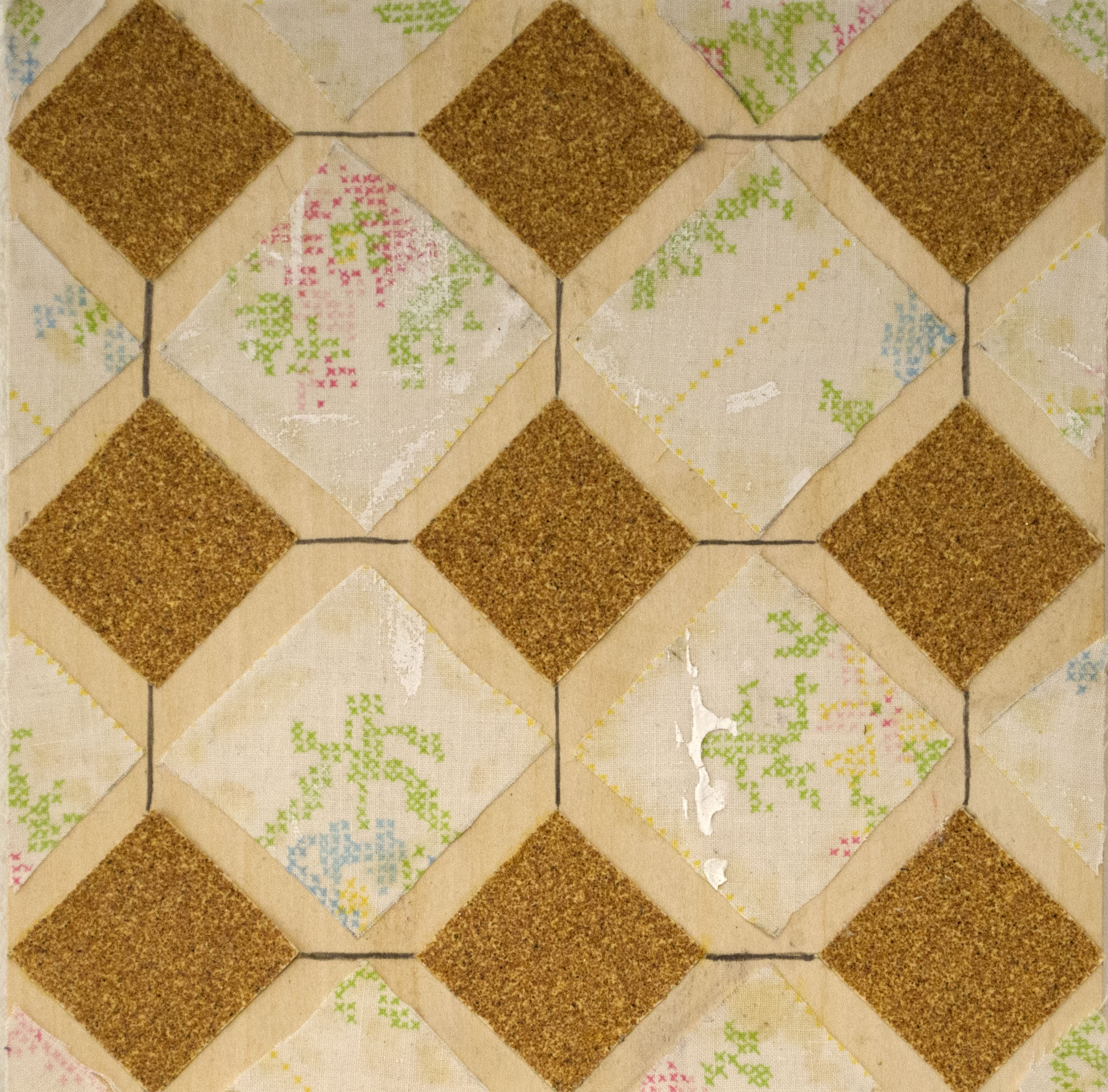 Sandpaper and Bedsheet/Dropcloth Tile