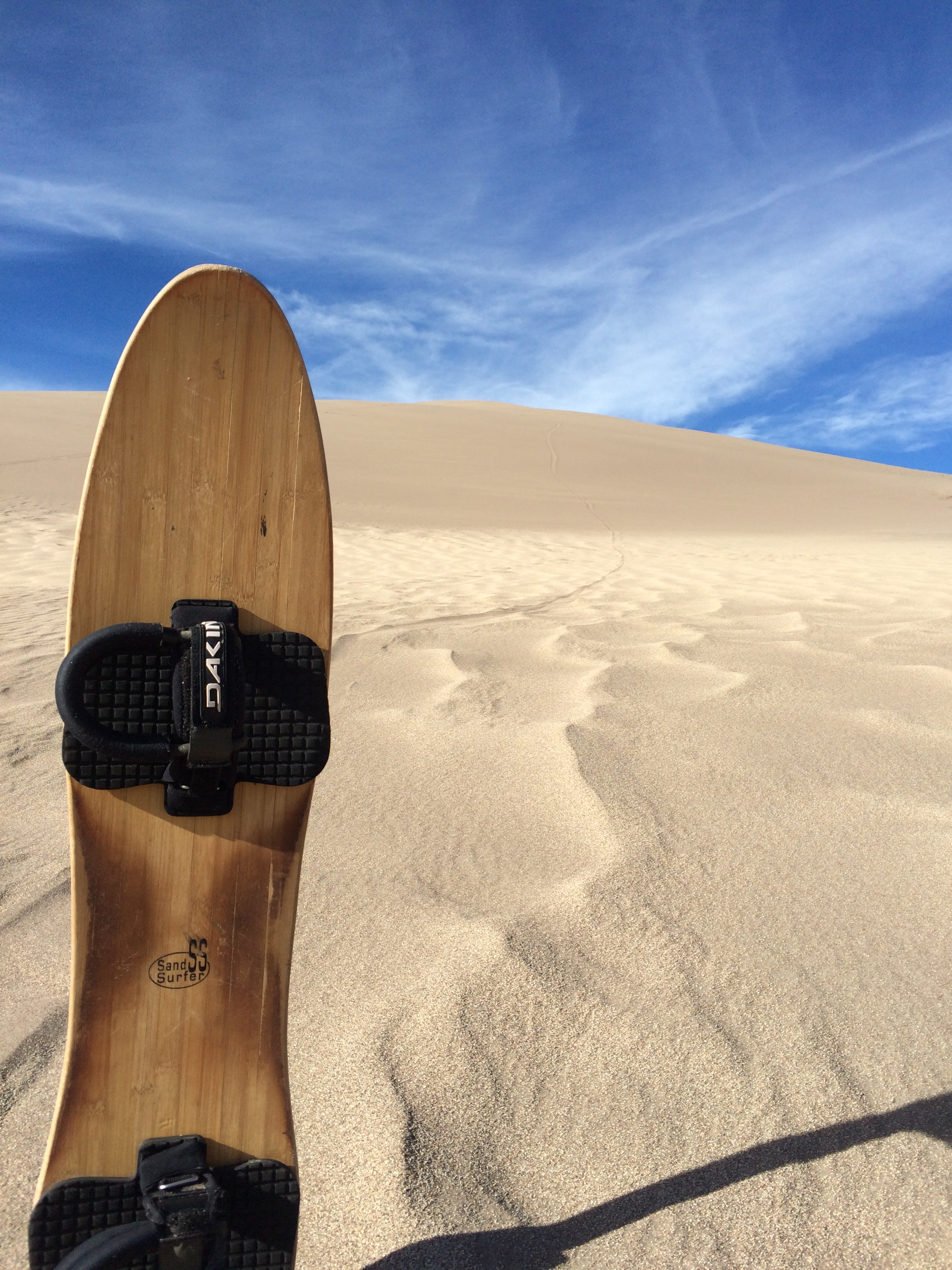State of the art sand board in its natural environment. 