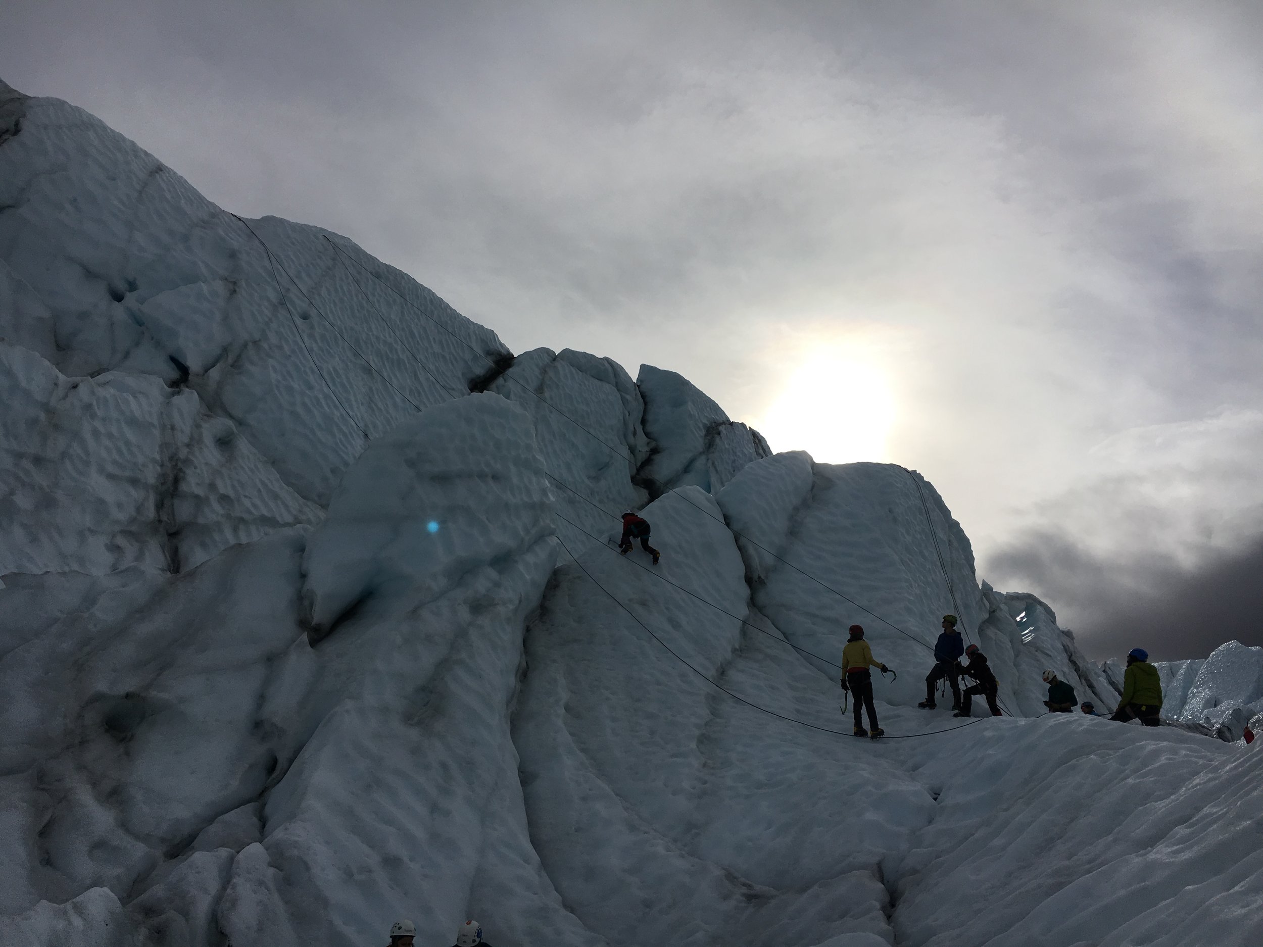 Climbing all sorts of features!