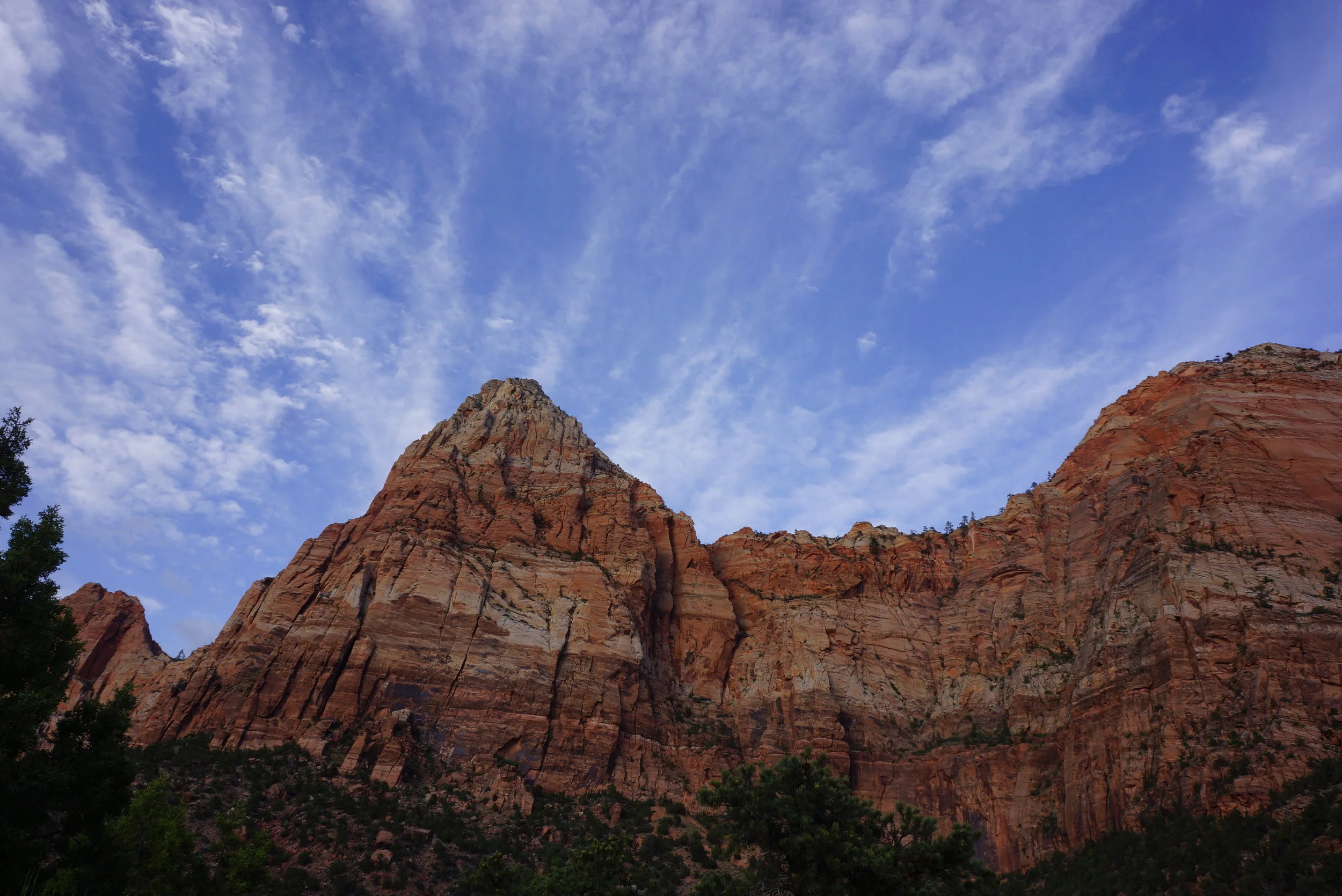 The watchman towers behind us