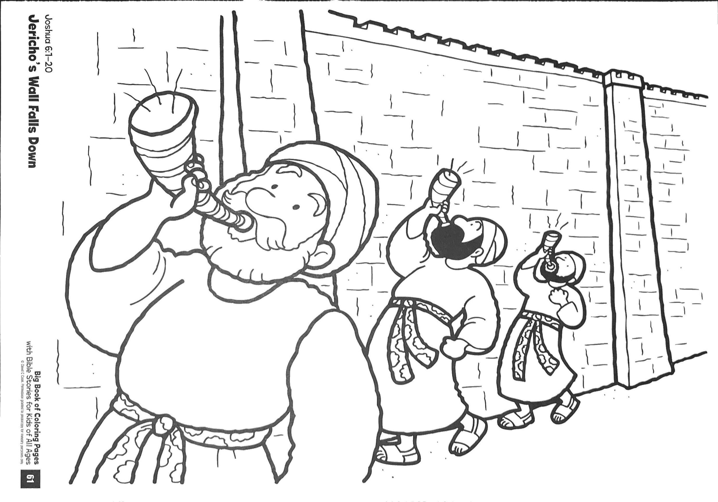 Walls Of Jericho Coloring Pages For Kids Coloring Pages