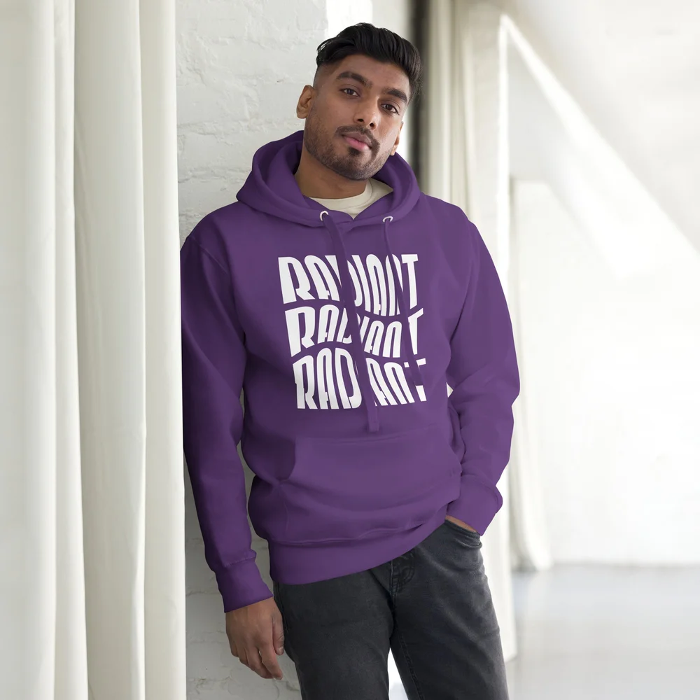 Radiant White Print Unisex Hoodie — evergreenchurch