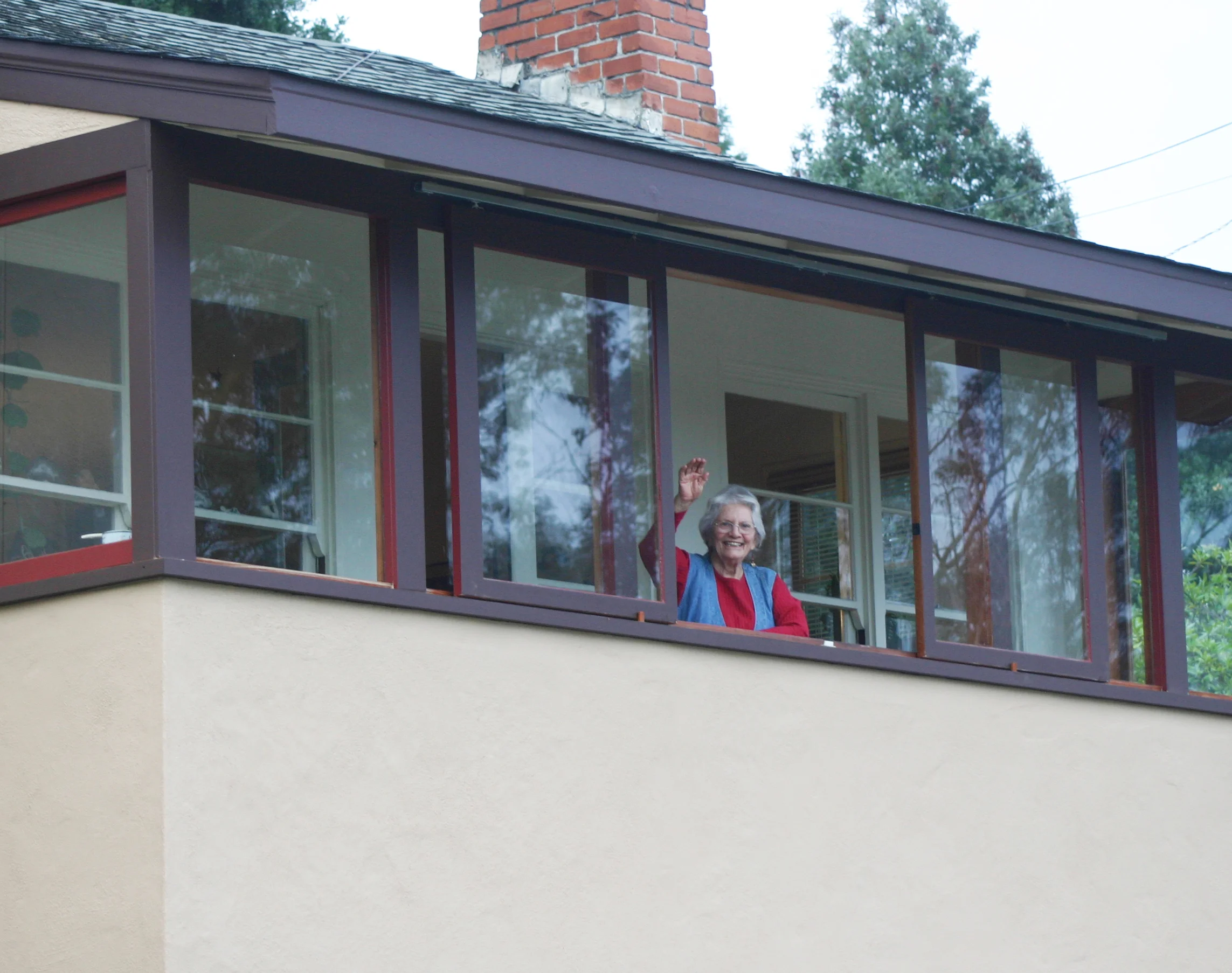 A DEAR CLIENT ON HER NEW ENCLOSED SUNPORCH